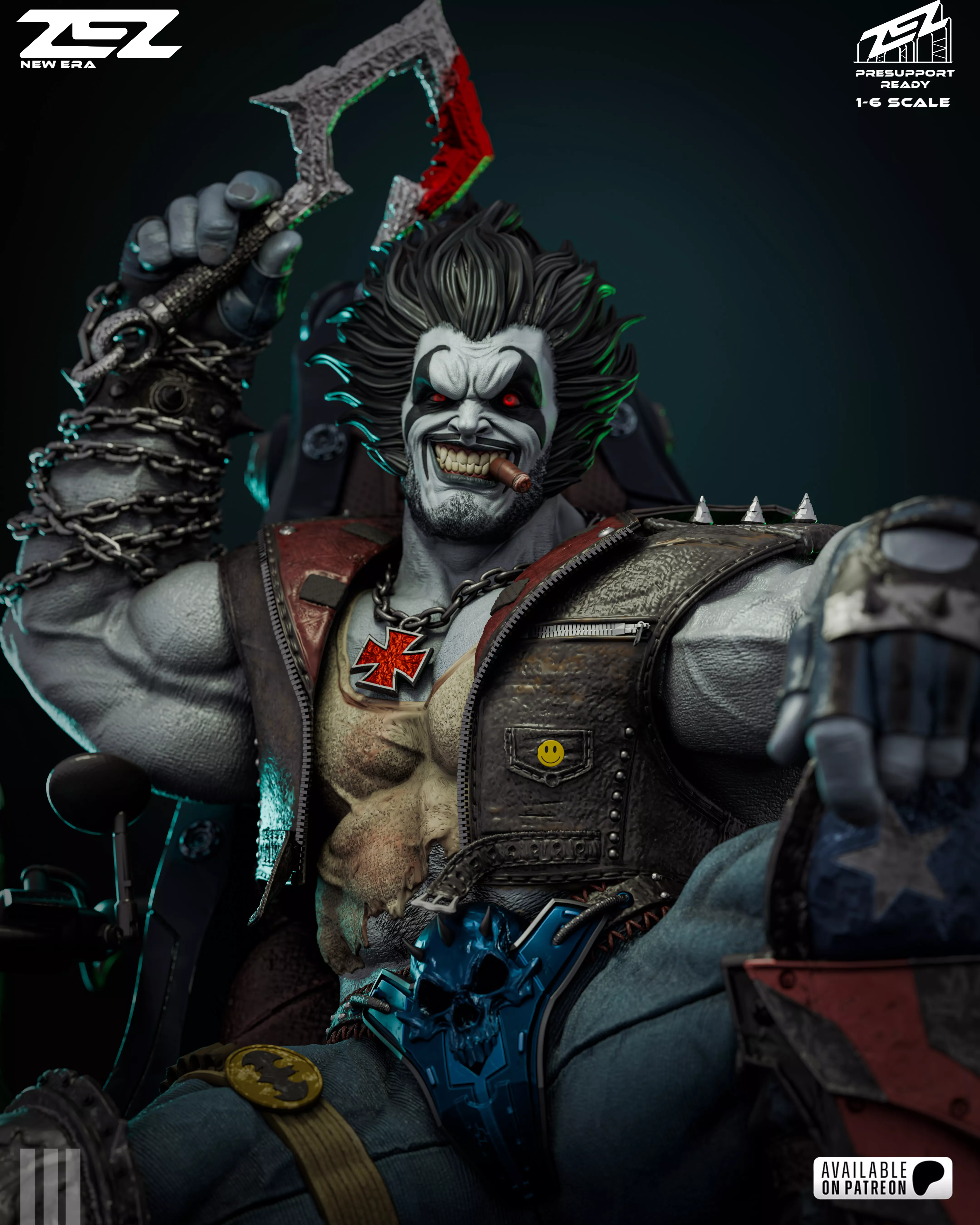 LOBO THRONE ZEZ STL 3D print model