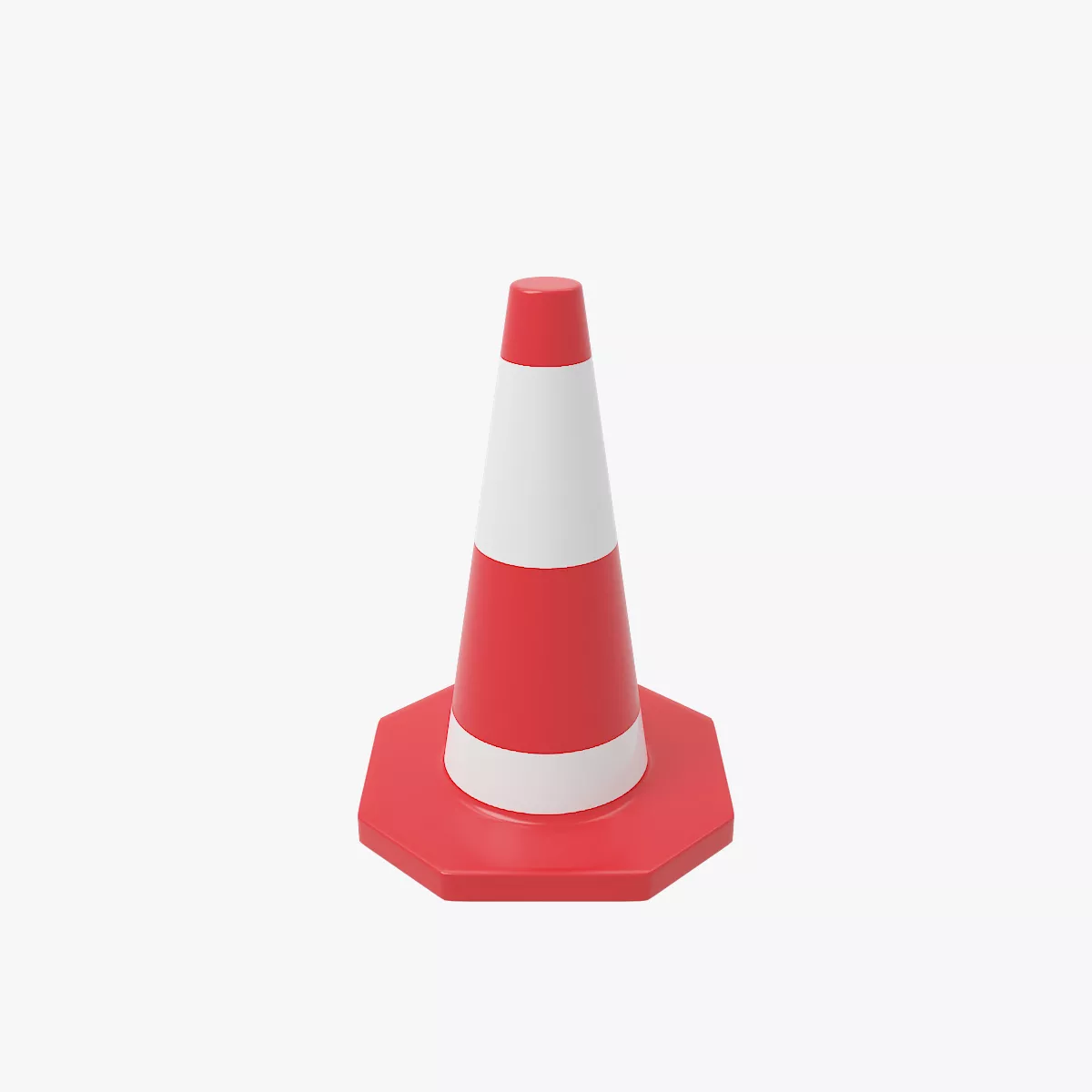 Traffic Cone V2 Low-poly 3D model