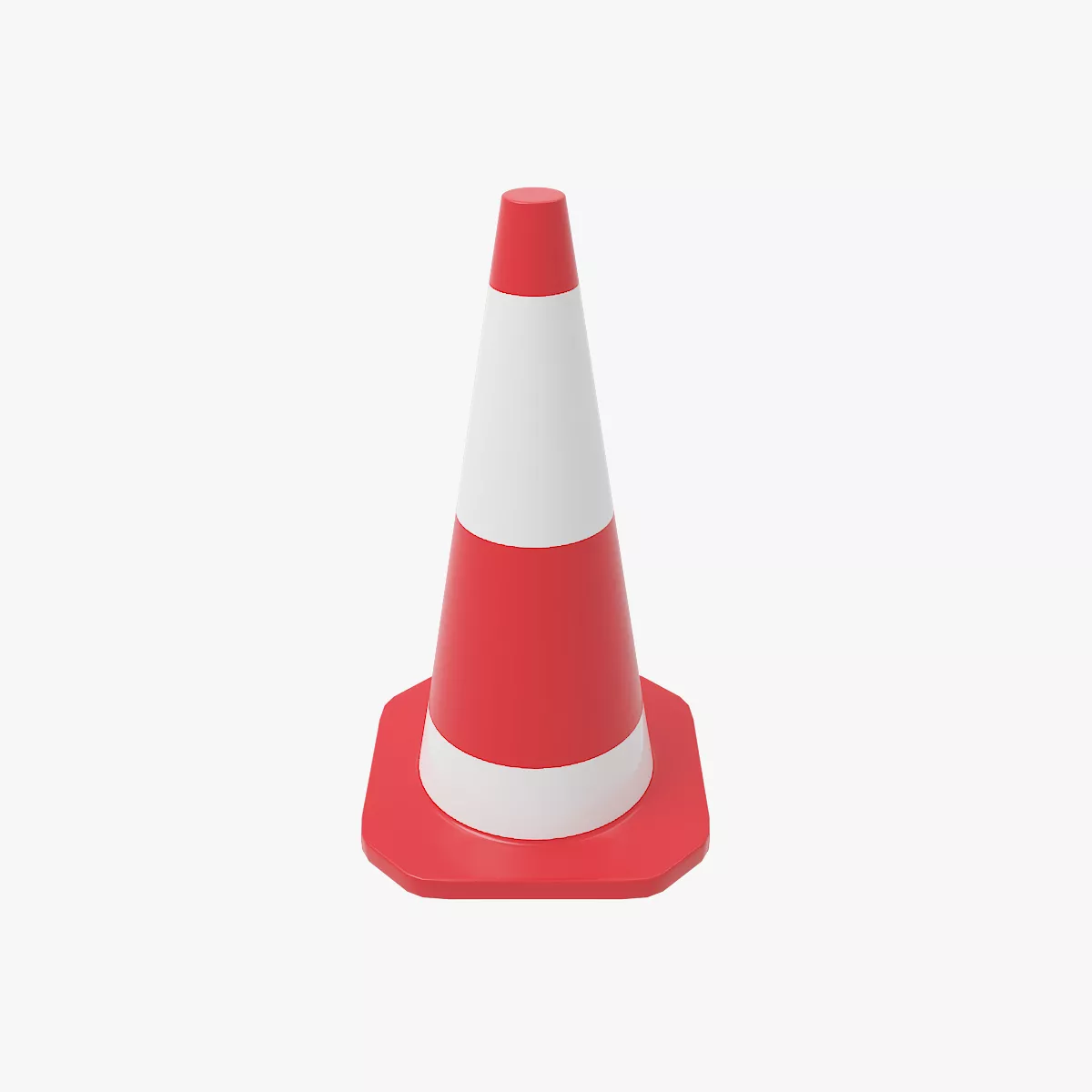Traffic Cone V3 Low-poly 3D model