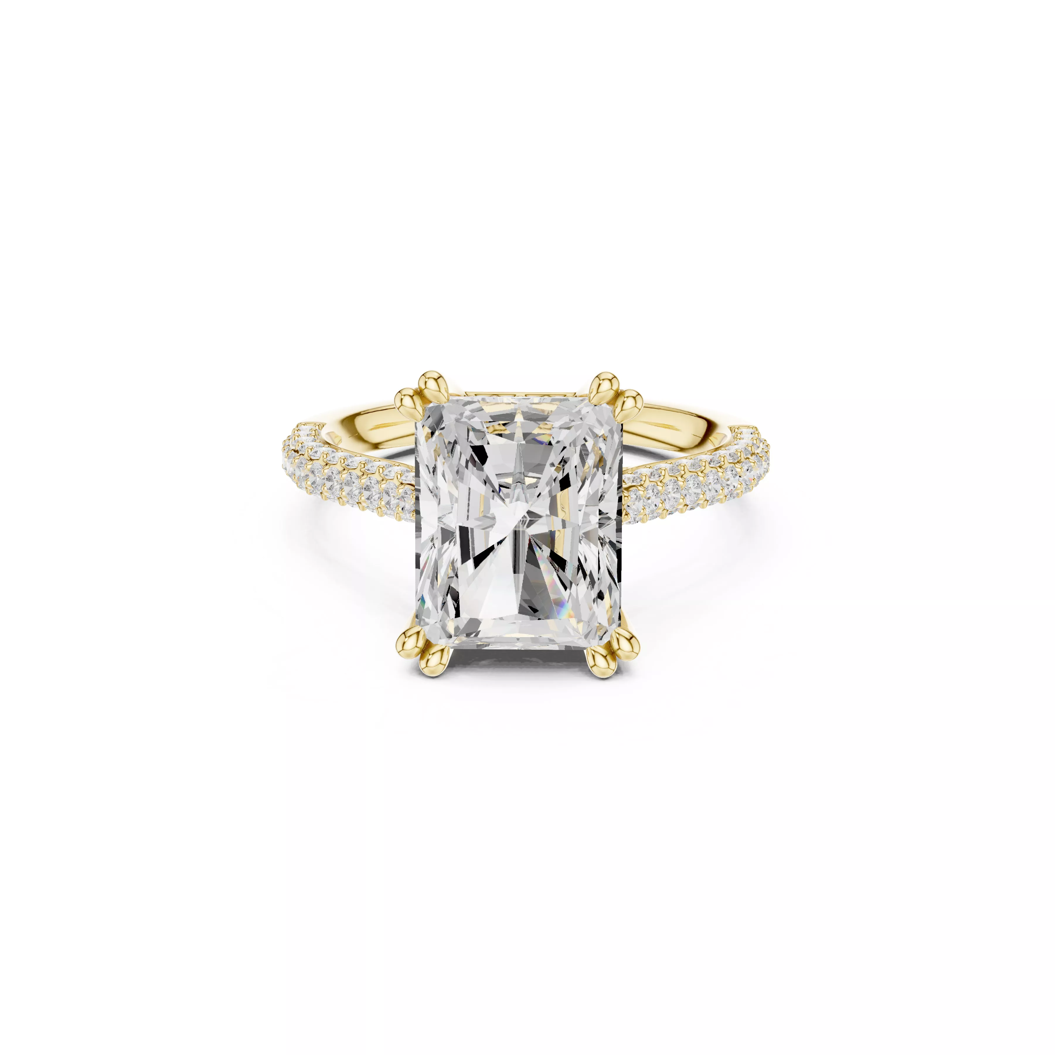 Buy Diamond Ring CAD Engagement Wedding Jewelry STL 3DM R4351 3D print model