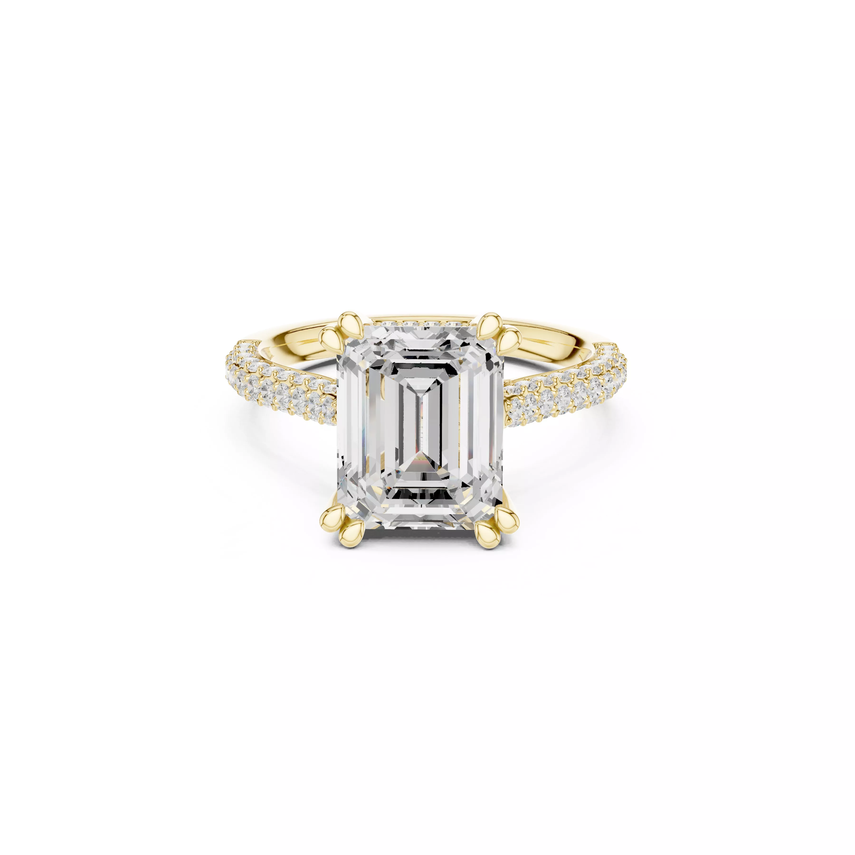 Buy Diamond Ring CAD Engagement Wedding Jewelry STL 3DM R4346 3D print model