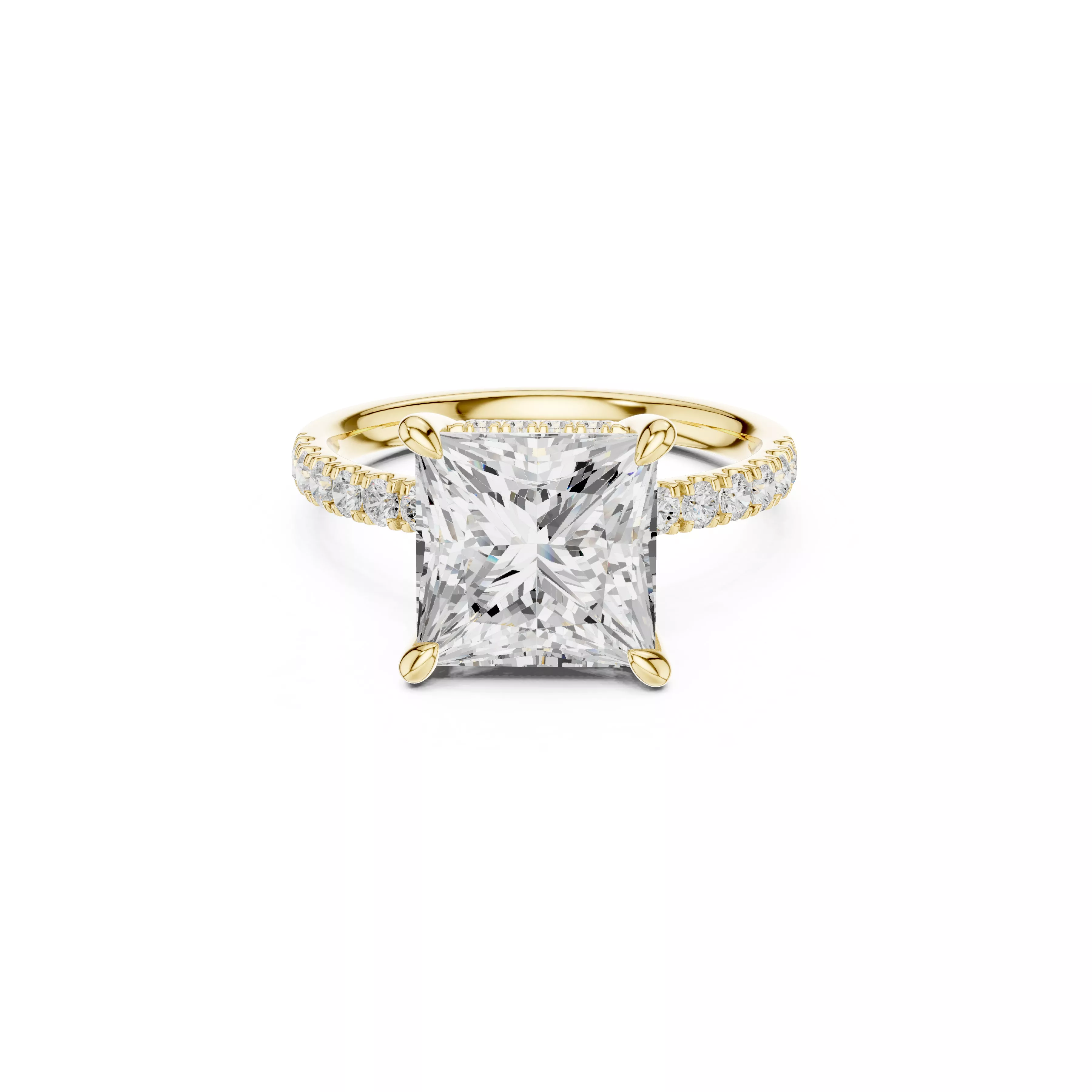 Buy Diamond Ring CAD Engagement Wedding Jewelry STL 3DM R4341 3D print model