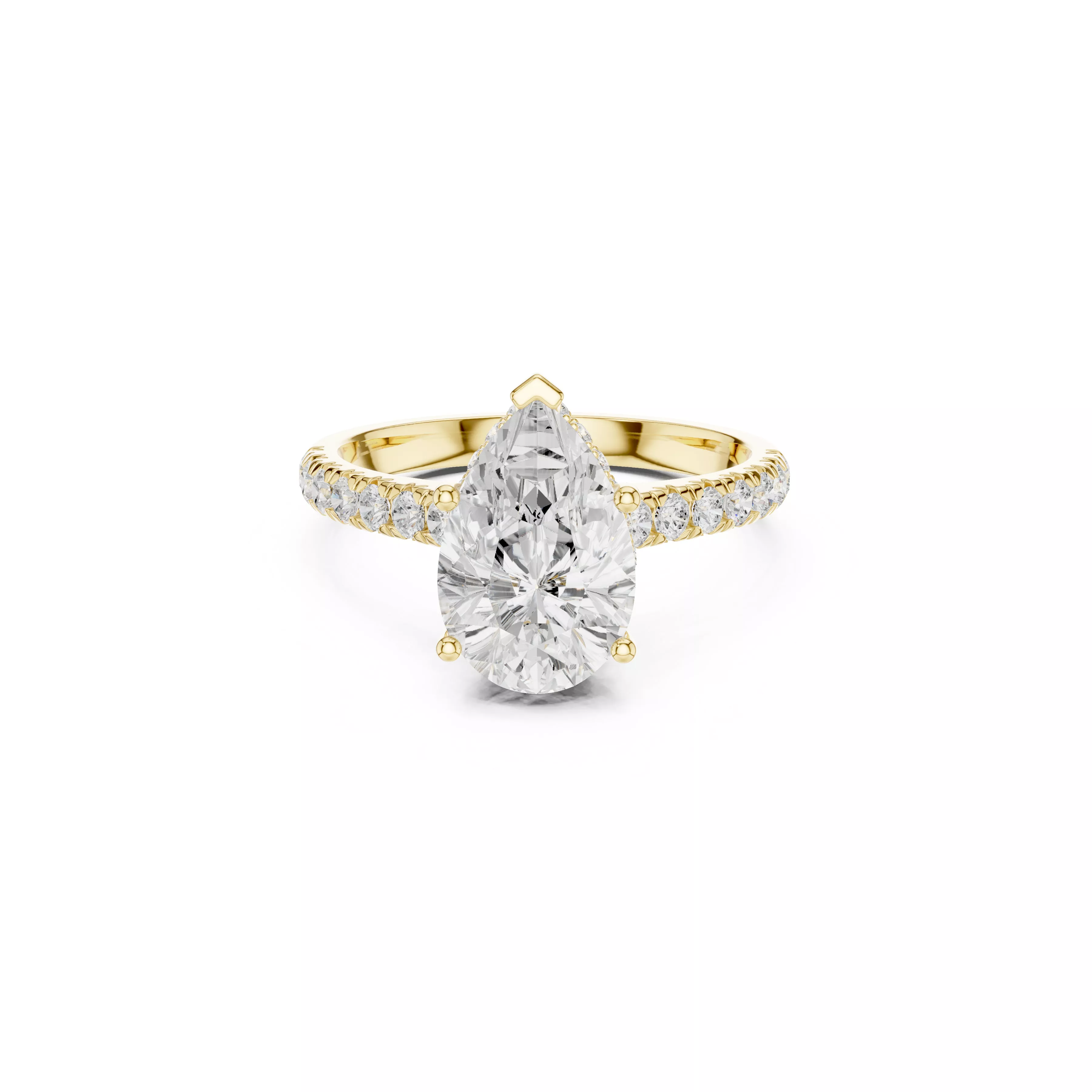 Buy Diamond Ring CAD Engagement Wedding Jewelry STL 3DM R3443 3D print model