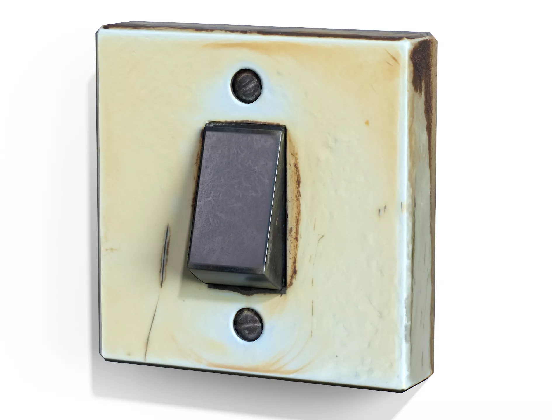 Vintage Light Switch 01 - PBR Game Ready Low-Poly Low-poly 3D model