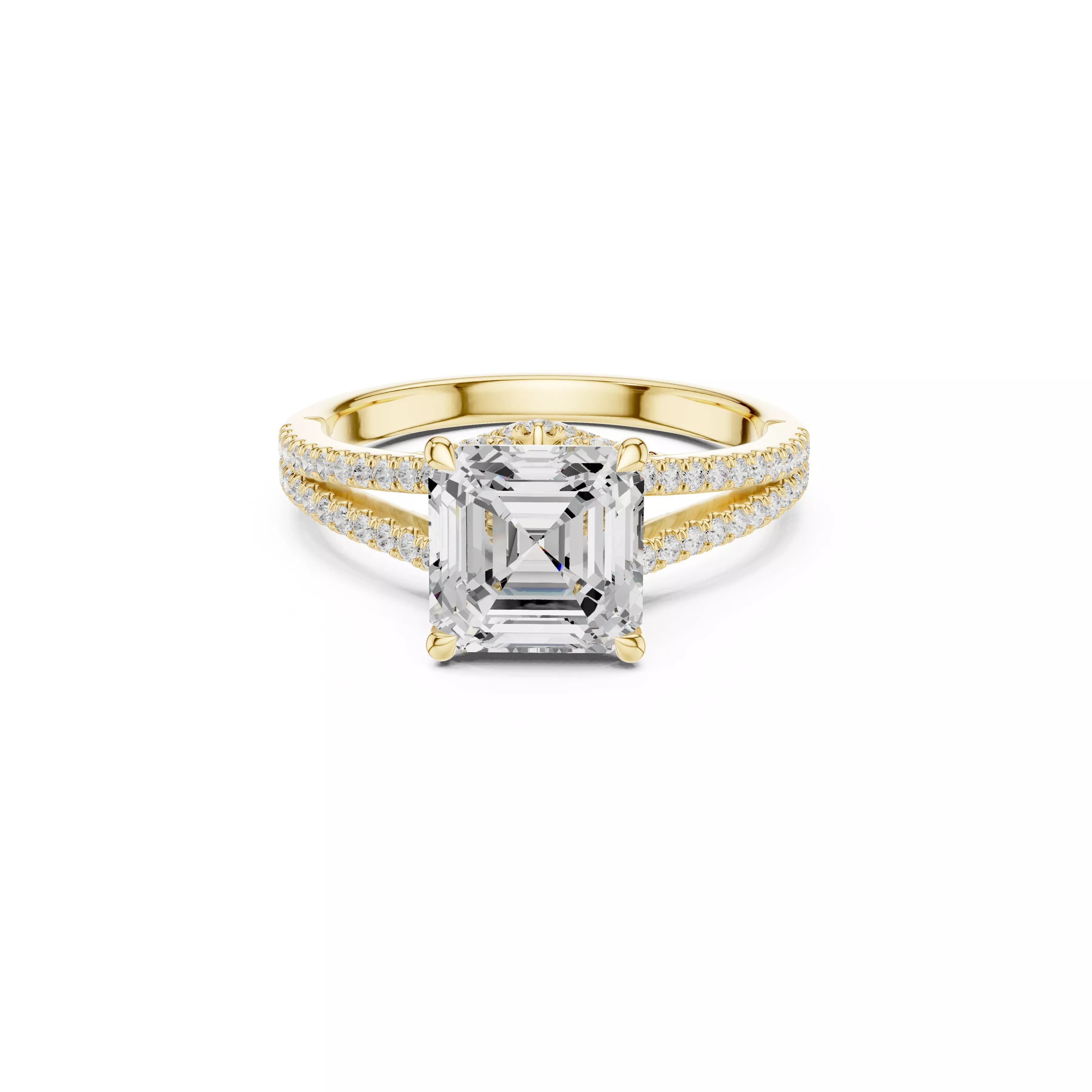 Buy Diamond Ring CAD Engagement Wedding Jewelry STL 3DM R3592 3D print model