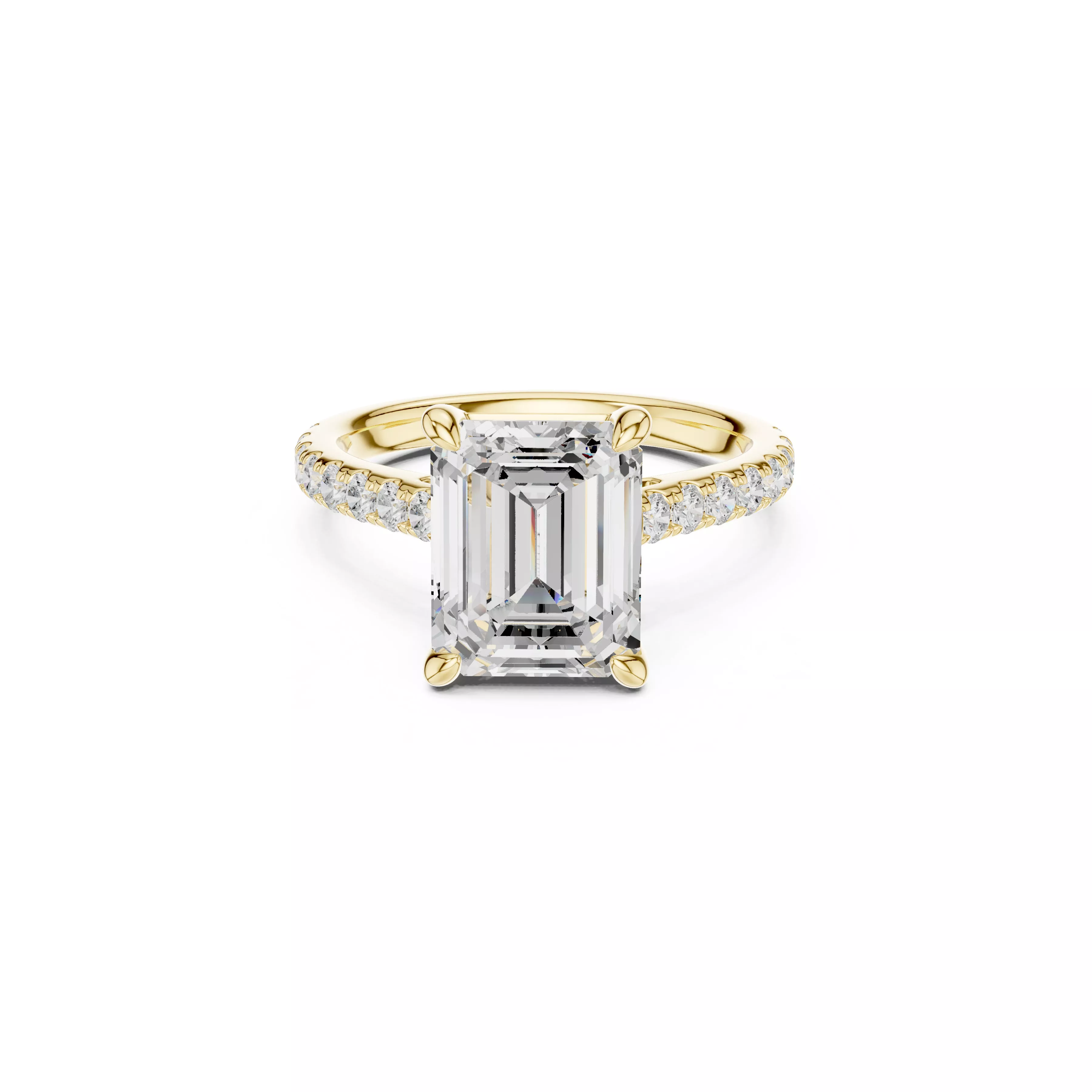 Buy Diamond Ring CAD Engagement Wedding Jewelry STL 3DM R3585 3D print model