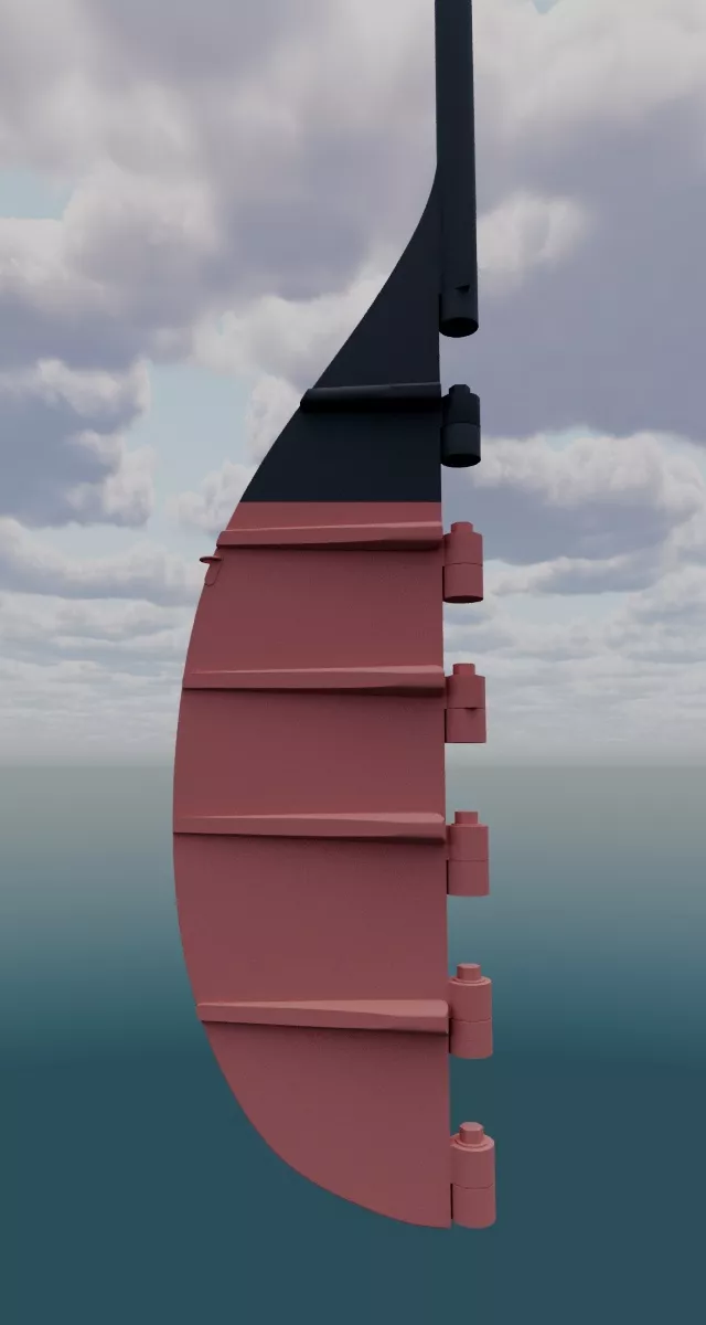 Olympic and Titanic rudder Free 3D model