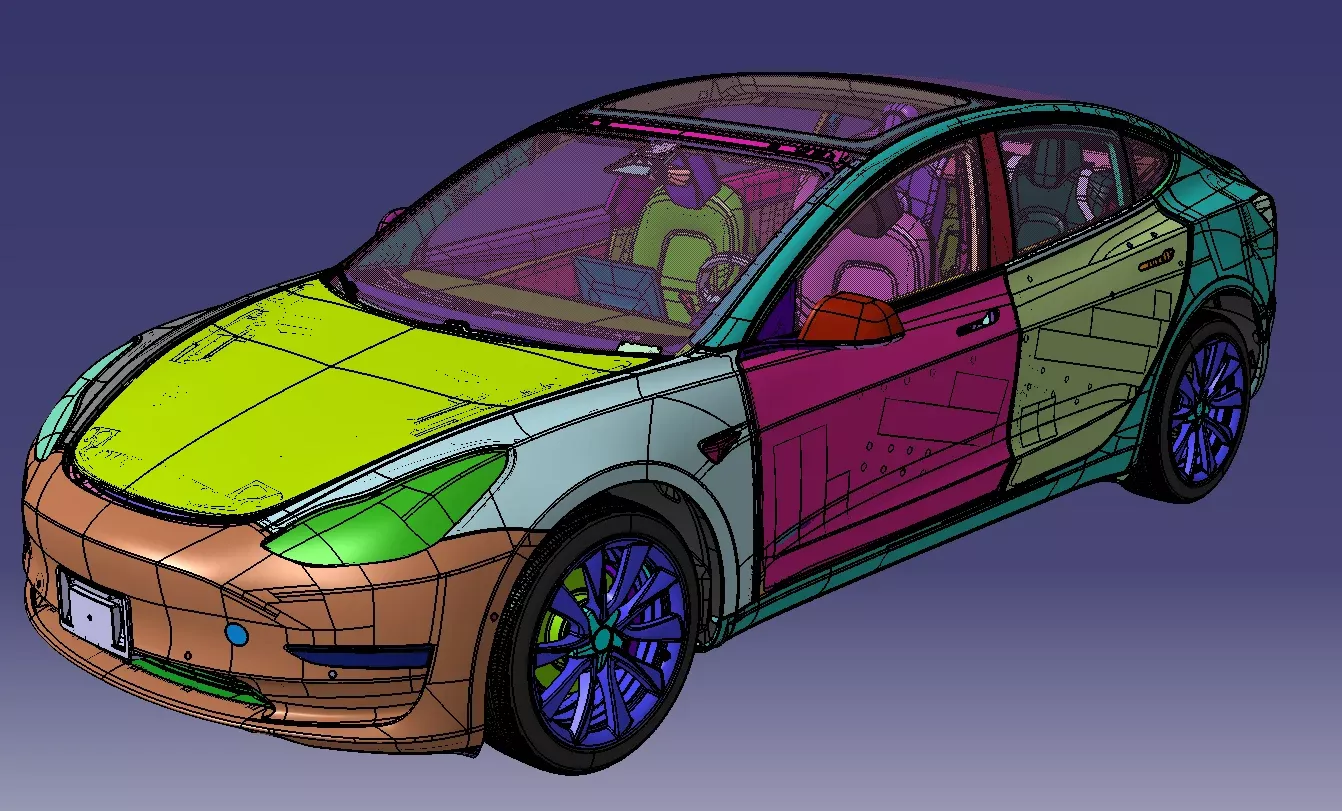 Tesla Model 3 Model S Model X Buy 1 Get 3 3D model