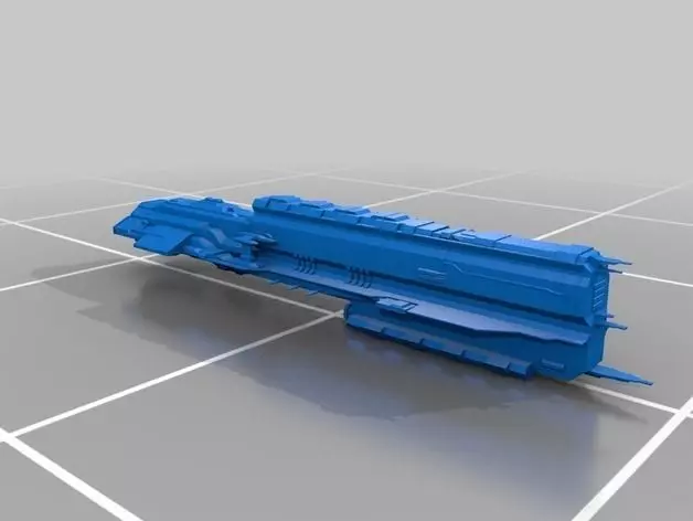 Eve Online - Caldari Battleships Rokh and Raven Free 3D print model_0