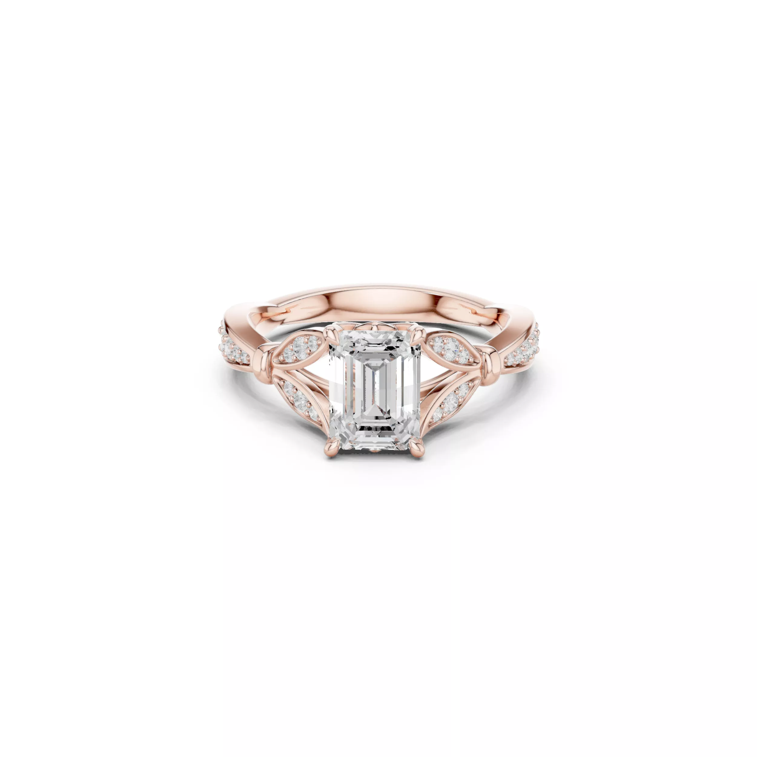 Buy Diamond Ring CAD Engagement Wedding Jewelry STL 3DM R3479 3D print model