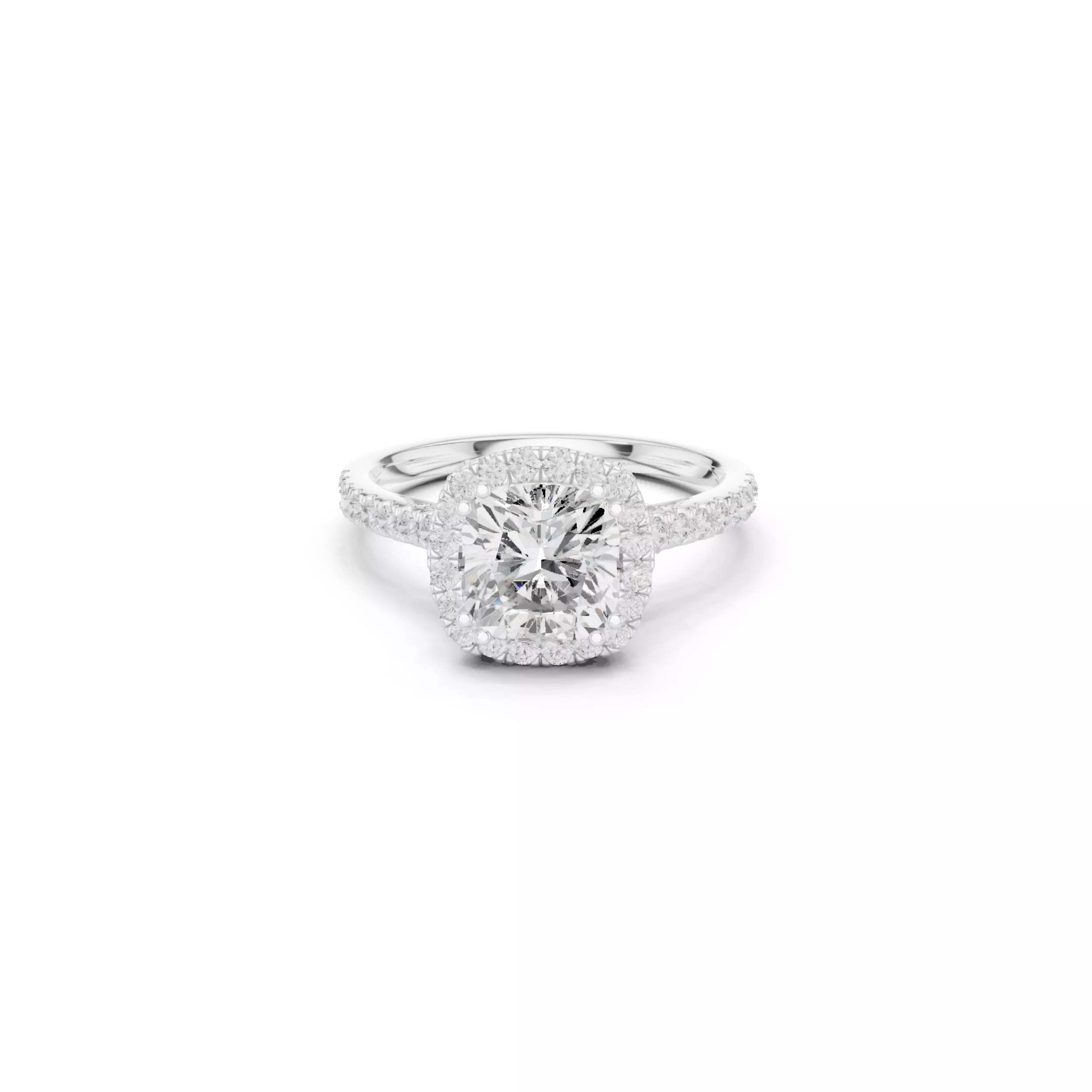 Buy Diamond Ring CAD Engagement Wedding Jewelry STL 3DM R3477 3D print model