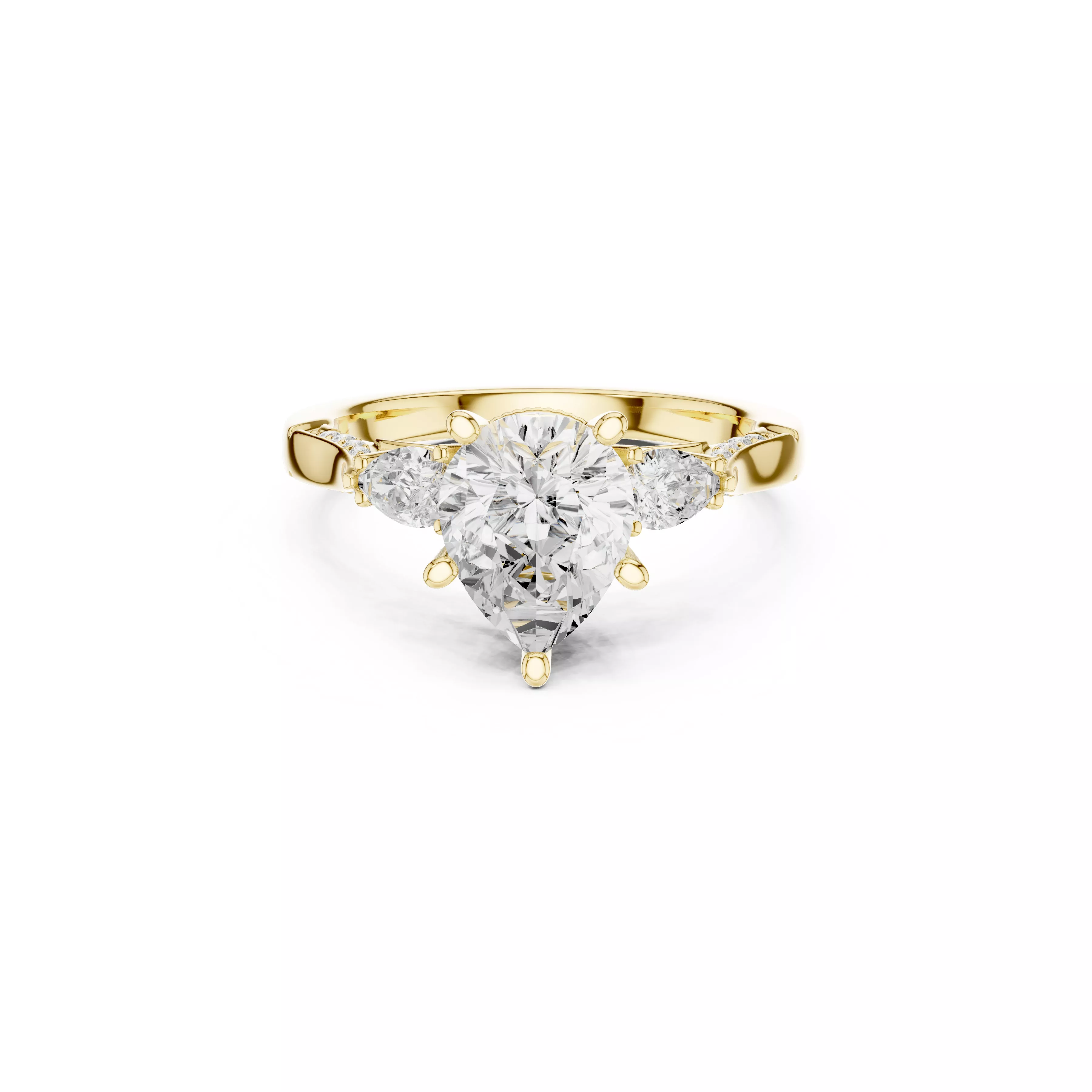 Buy Diamond Ring CAD Engagement Wedding Jewelry STL 3DM R3222 3D print model