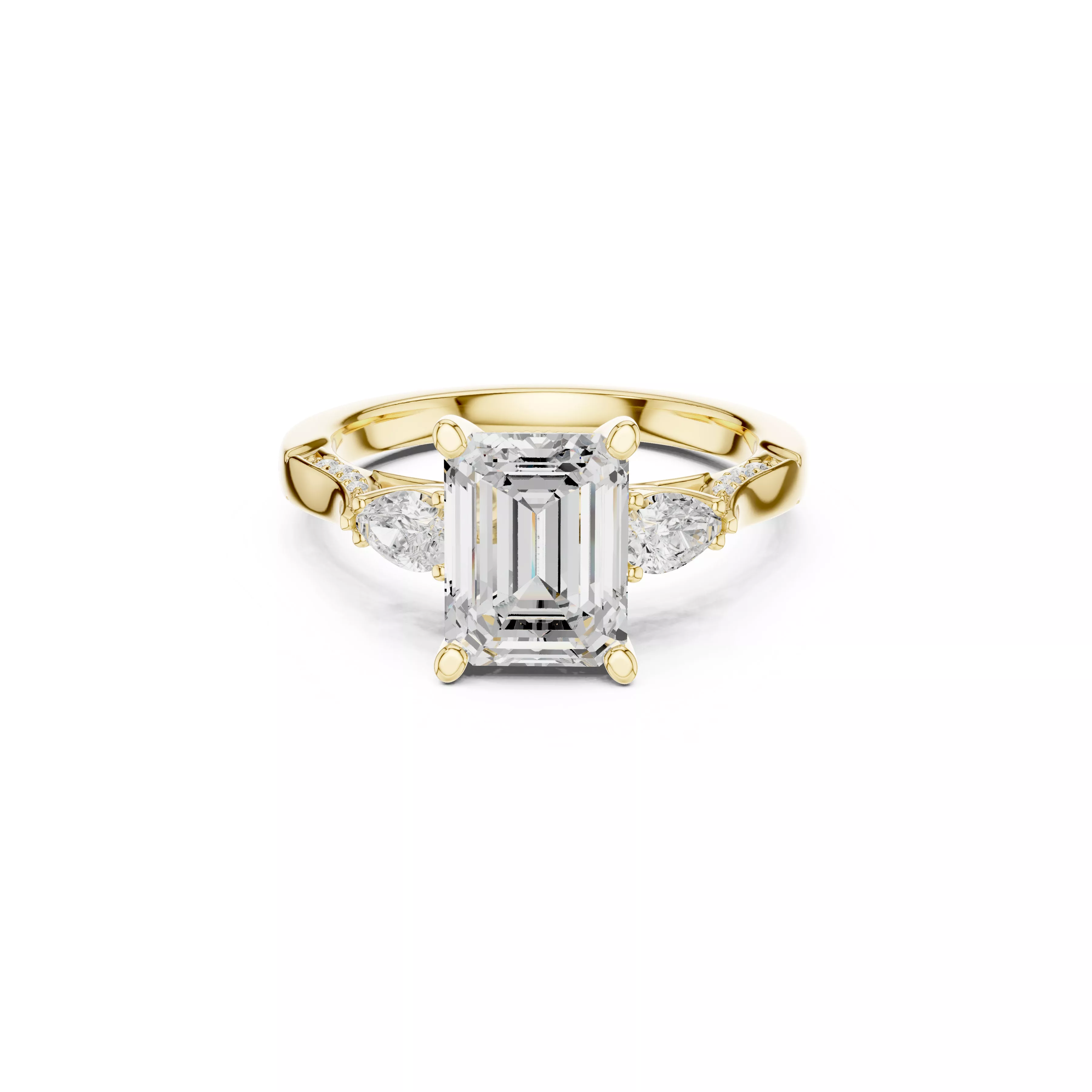 Buy Diamond Ring CAD Engagement Wedding Jewelry STL 3DM R3221 3D print model