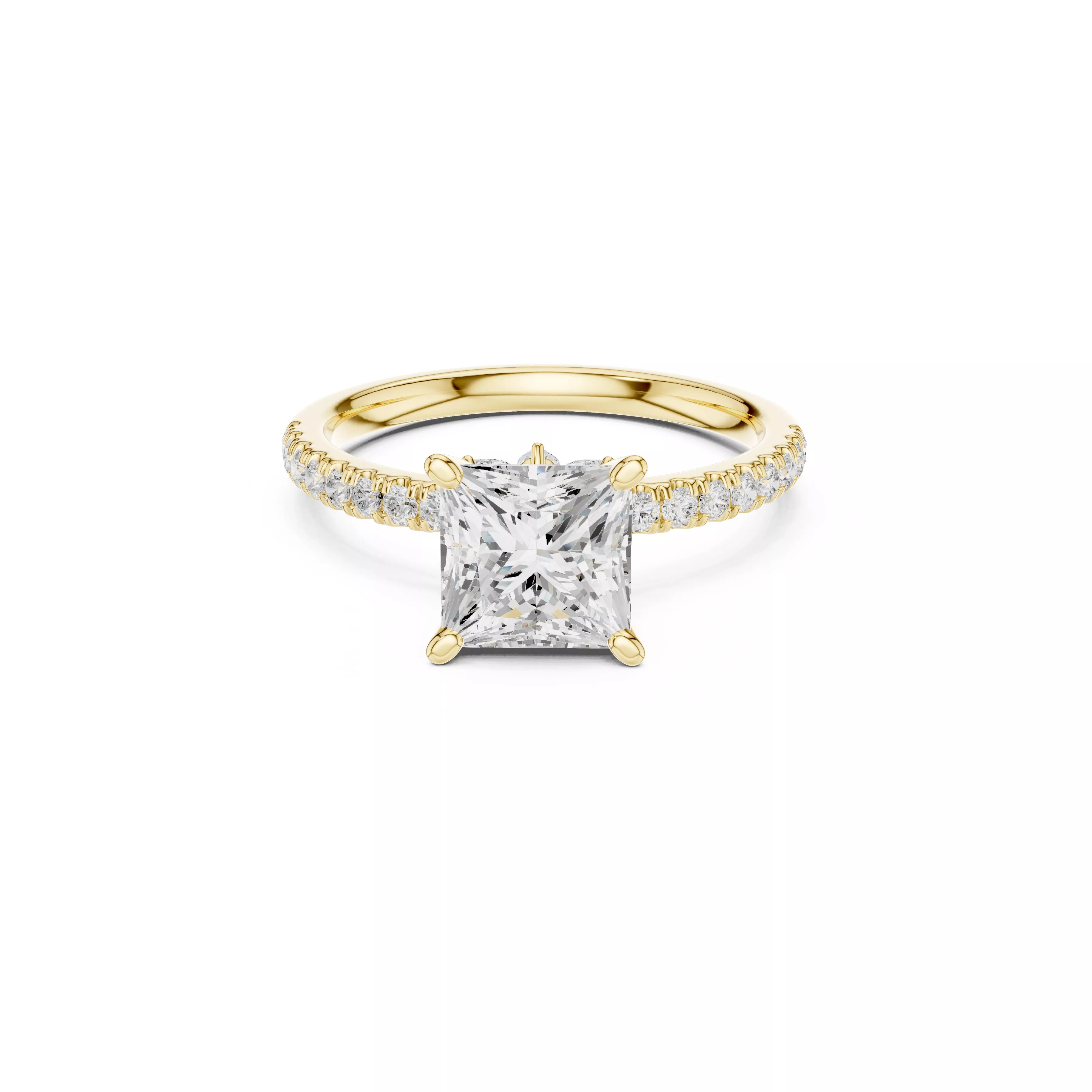 Buy Diamond Ring CAD Engagement Wedding Jewelry STL 3DM R3113 3D print model
