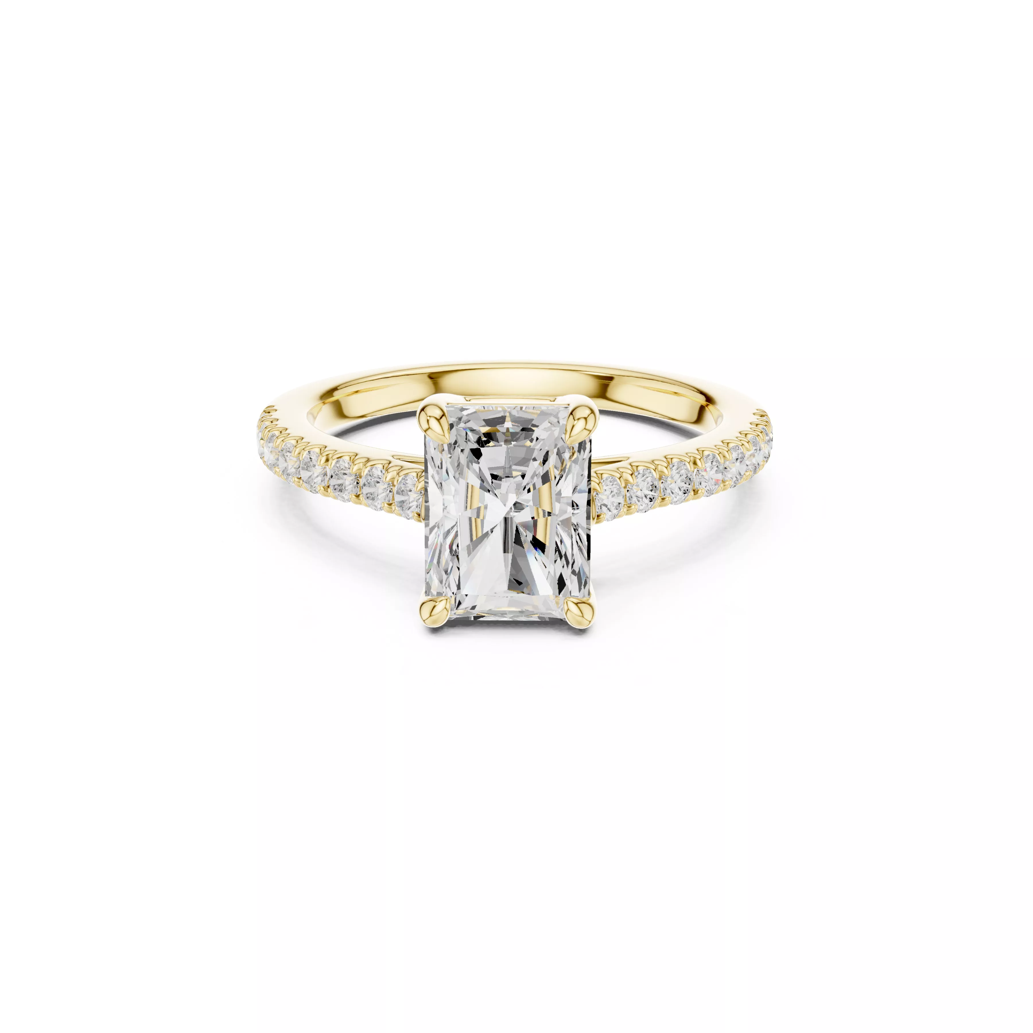 Buy Diamond Ring CAD Engagement Wedding Jewelry STL 3DM R3170 3D print model