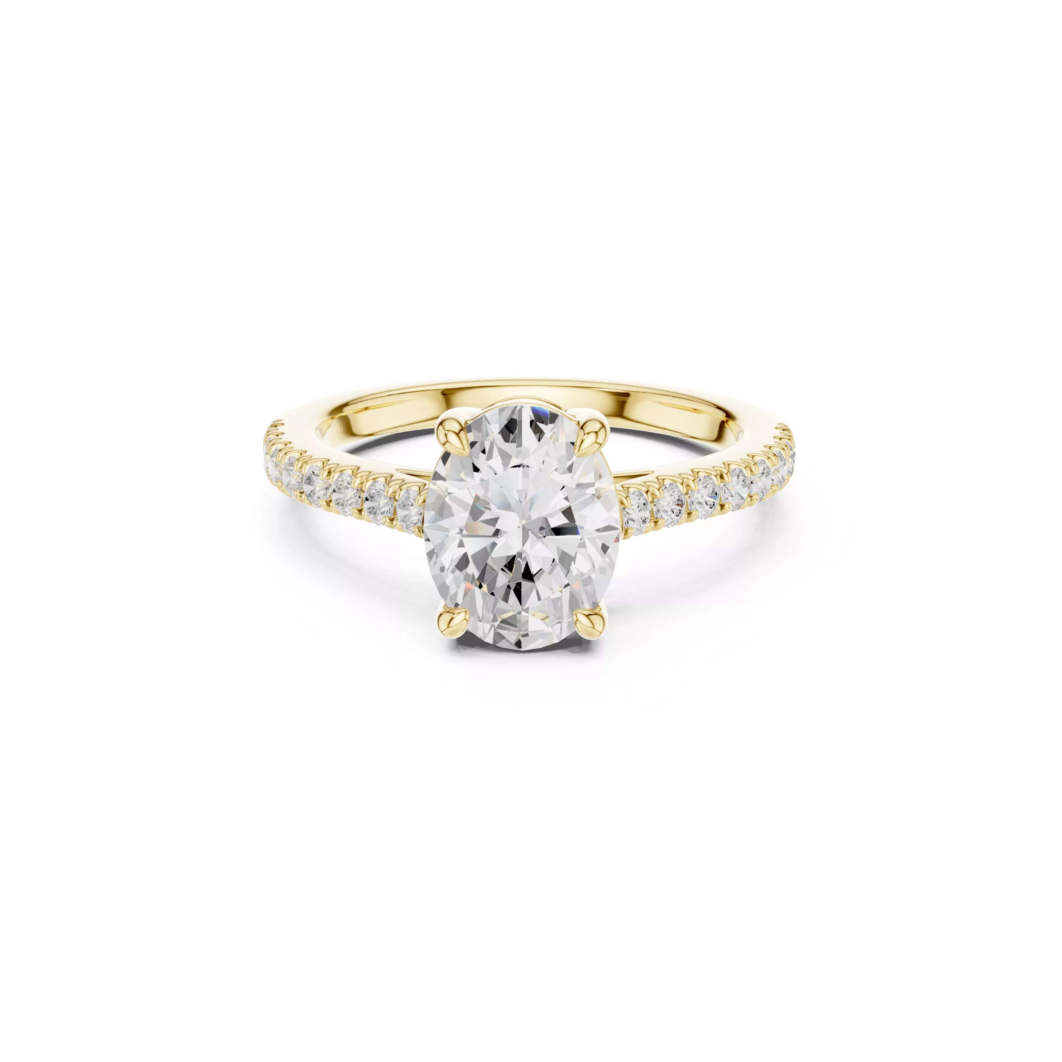 Buy Diamond Ring CAD Engagement Wedding Jewelry STL 3DM R3169 3D print model
