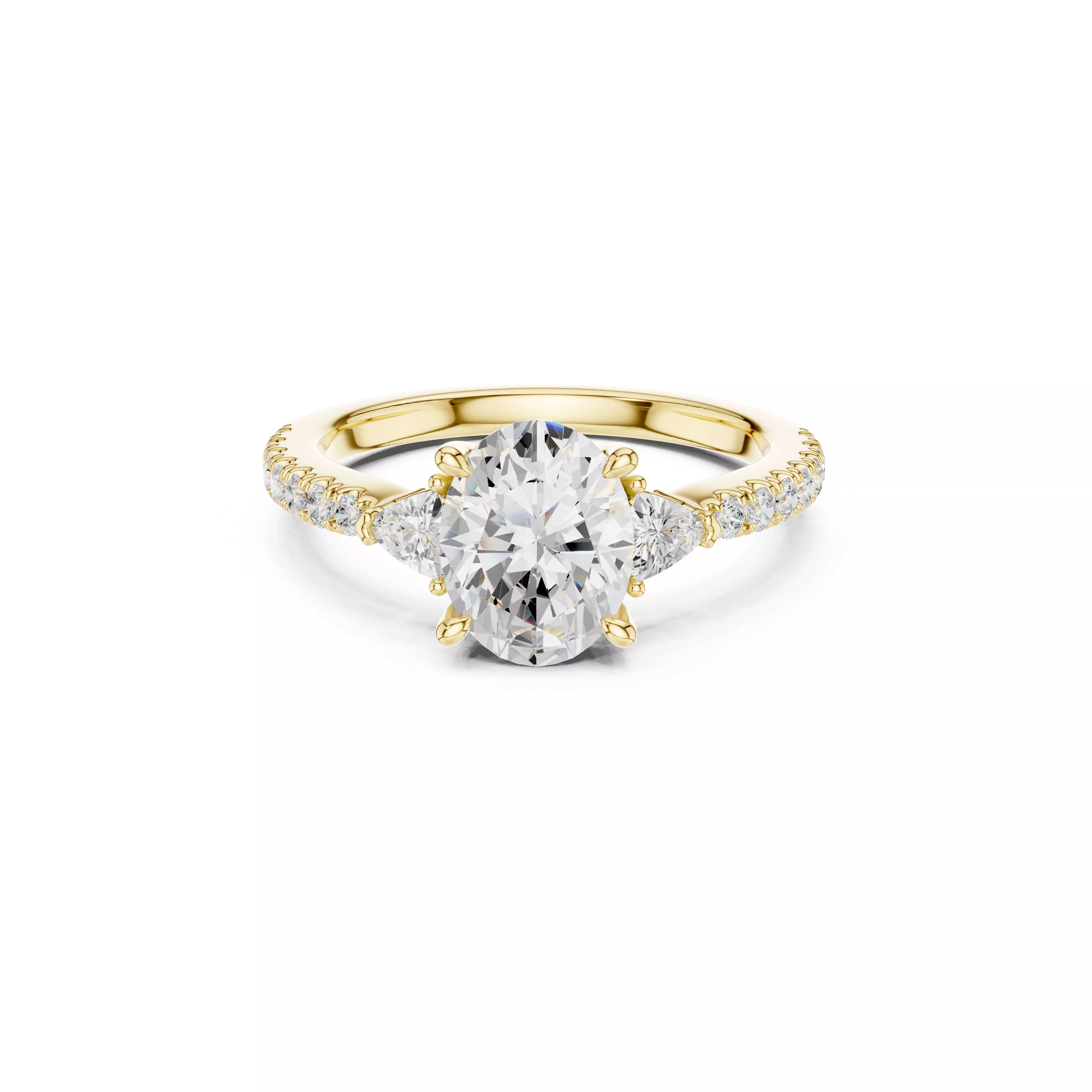 Buy Diamond Ring CAD Engagement Wedding Jewelry STL 3DM R2770 3D print model