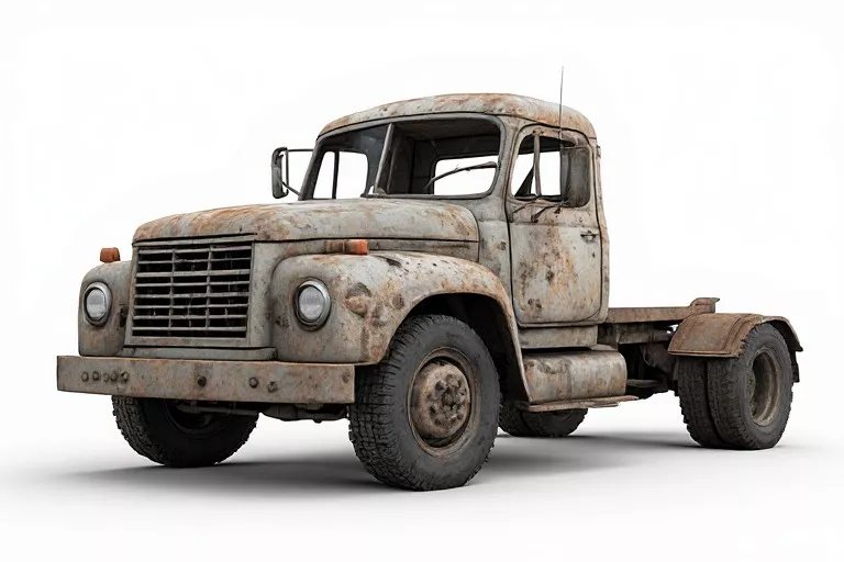 Abandoned Vintage Truck Model 3D model