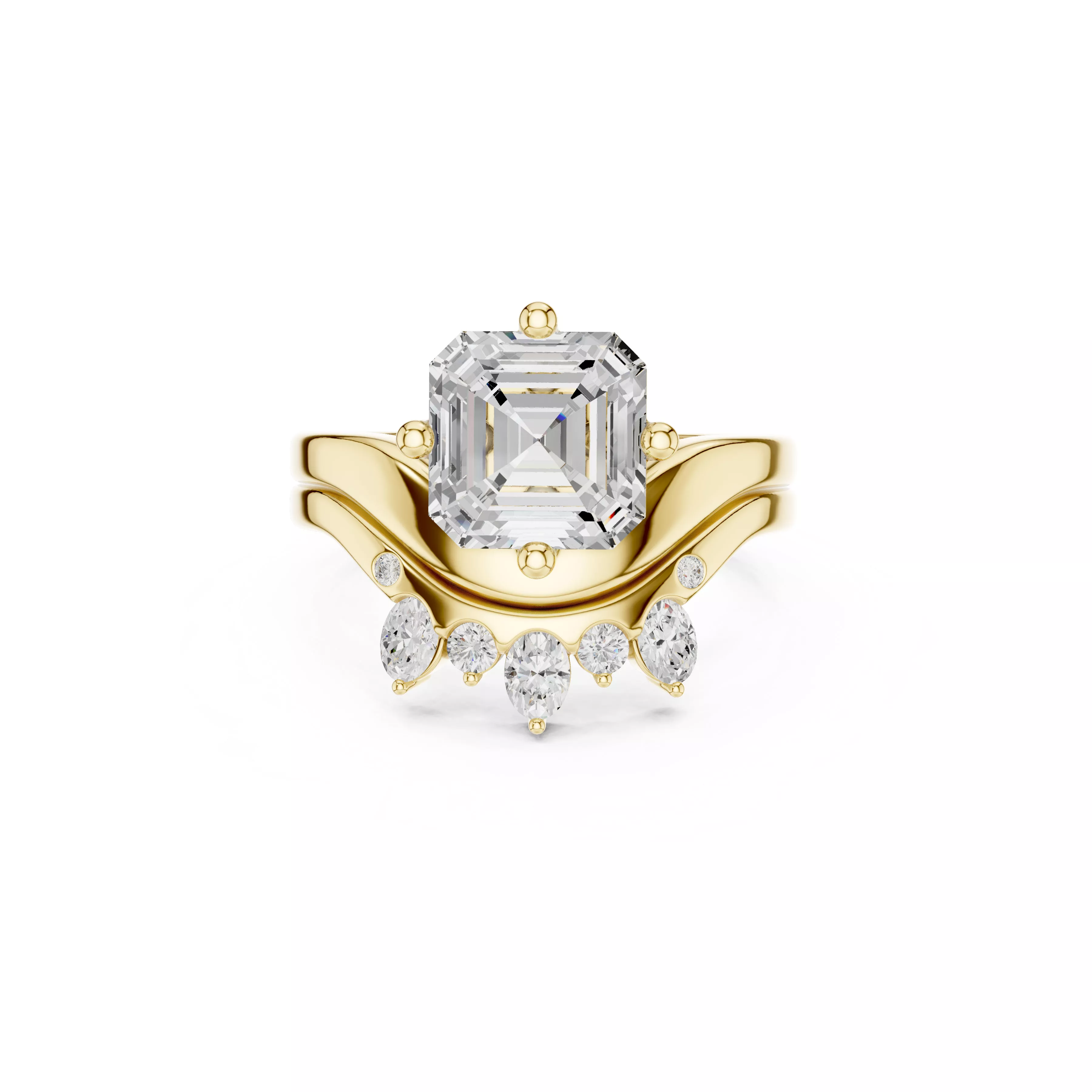 Buy Diamond Ring CAD Engagement Wedding Jewelry STL 3DM R2759 3D print model