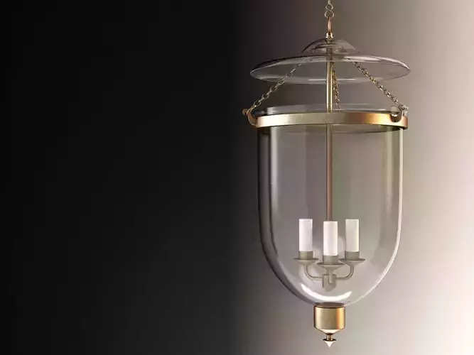 Glass Lantern 3D model