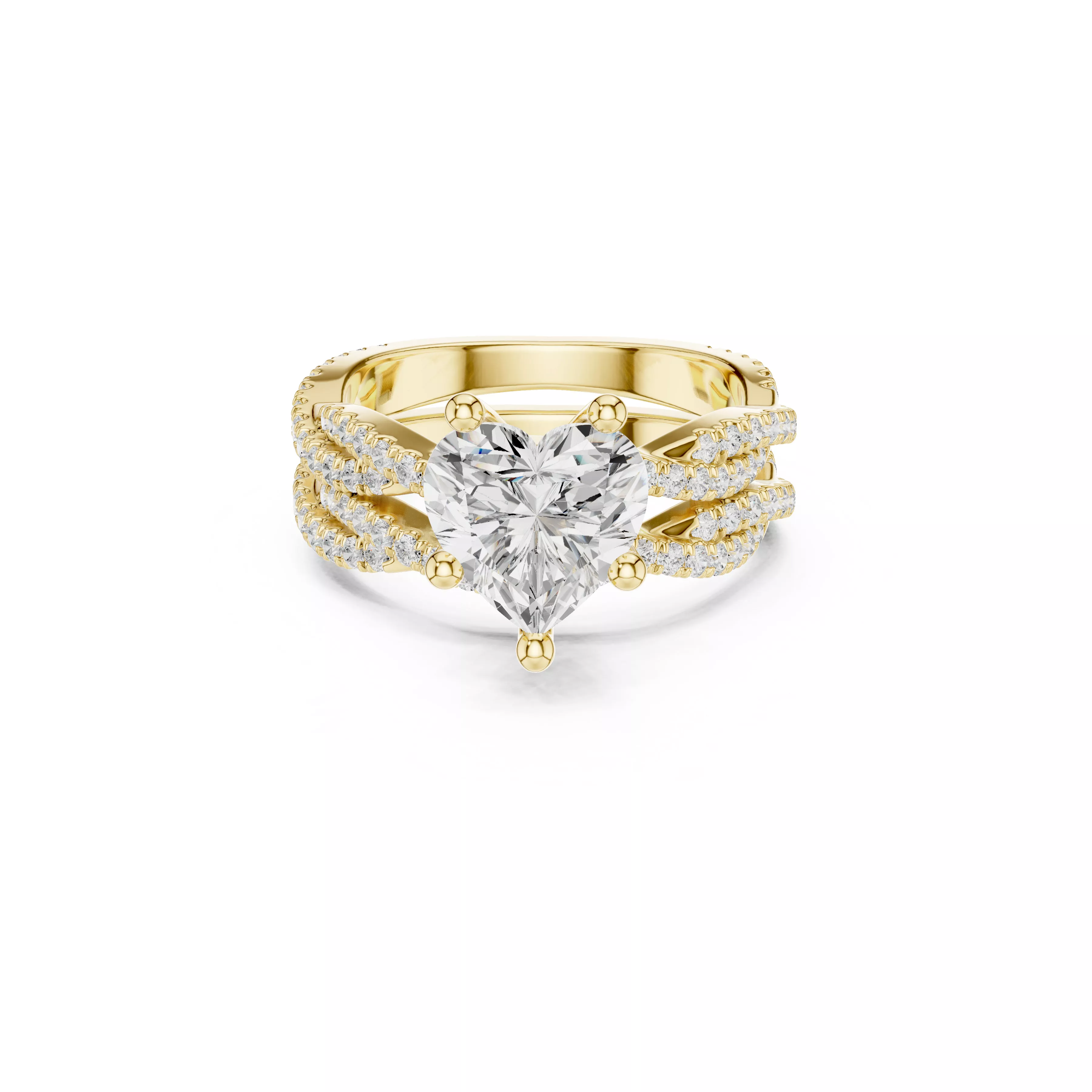 Buy Diamond Ring CAD Engagement Wedding Jewelry STL 3DM R2746 3D print model