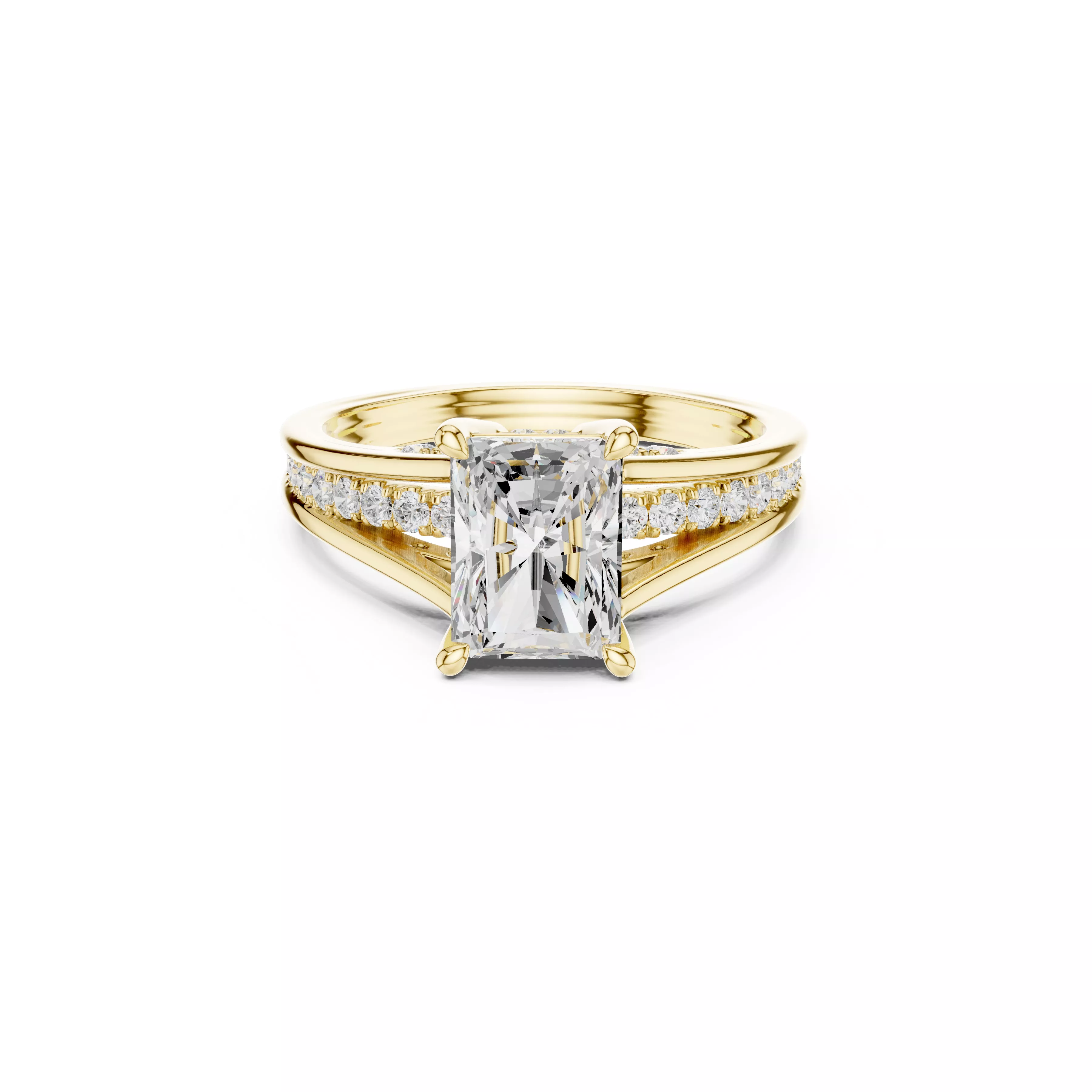 Buy Diamond Ring CAD Engagement Wedding Jewelry STL 3DM R2739 3D print model