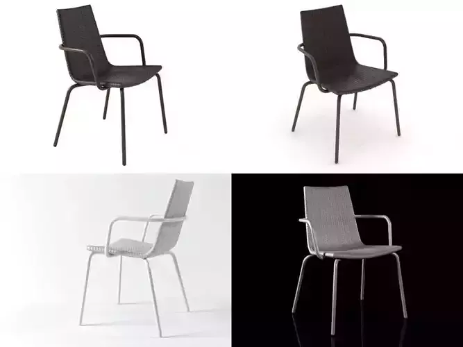 Voile chairandarmchair