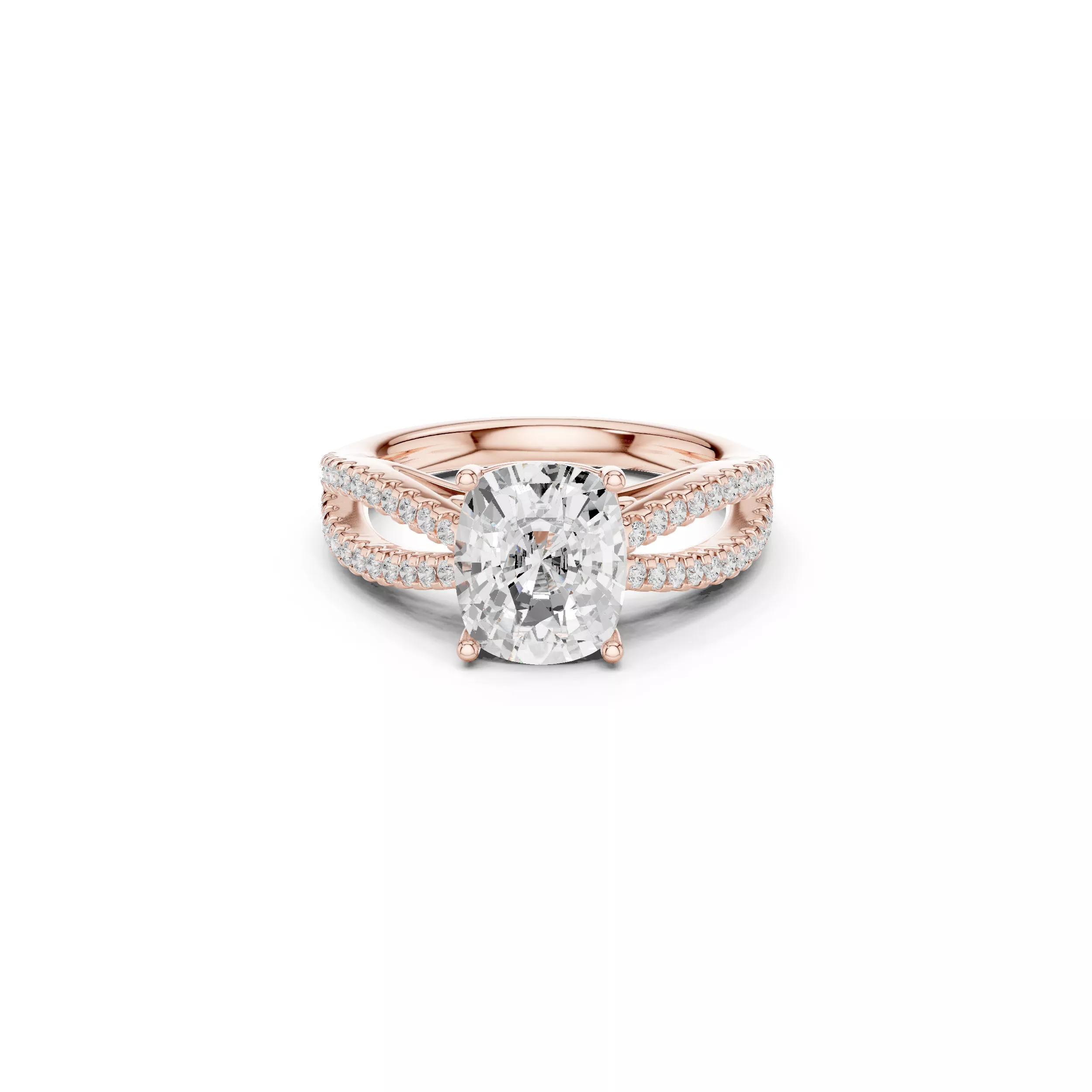 Buy Diamond Ring CAD Engagement Wedding Jewelry STL 3DM R3301 3D print model