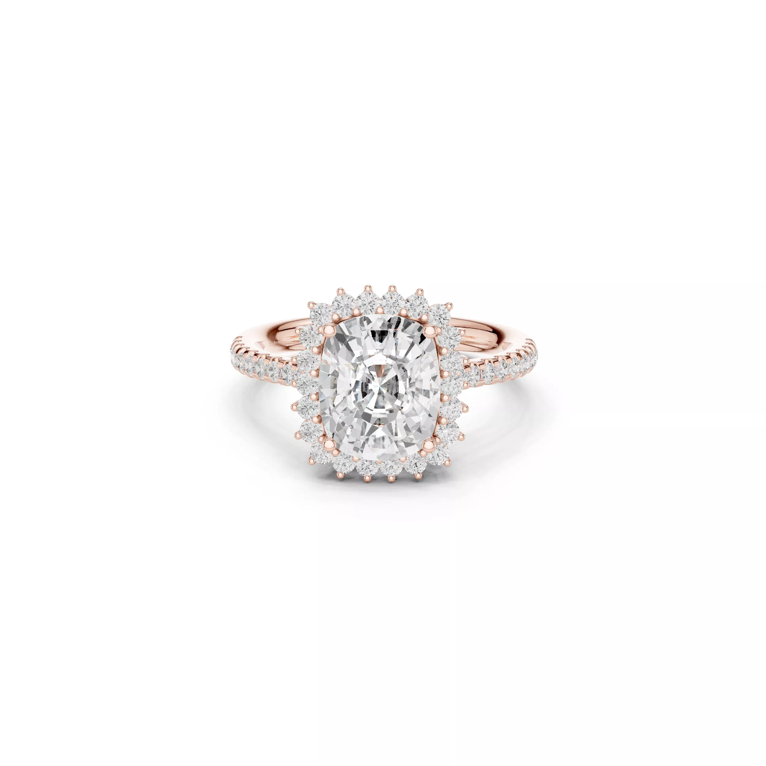 Buy Diamond Ring CAD Engagement Wedding Jewelry STL 3DM R3299 3D print model