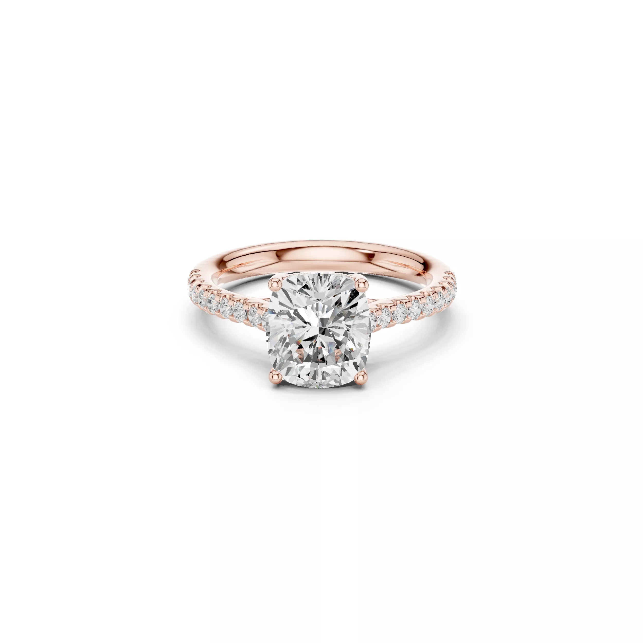 Buy Diamond Ring CAD Engagement Wedding Jewelry STL 3DM R3695 3D print model
