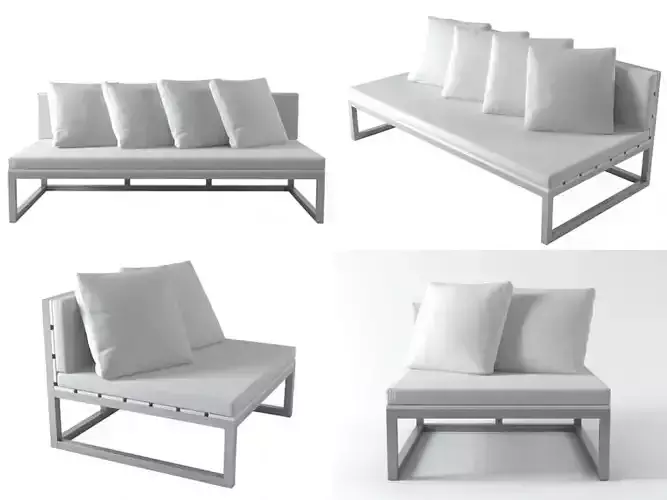 Saler sofa modules 3D model
