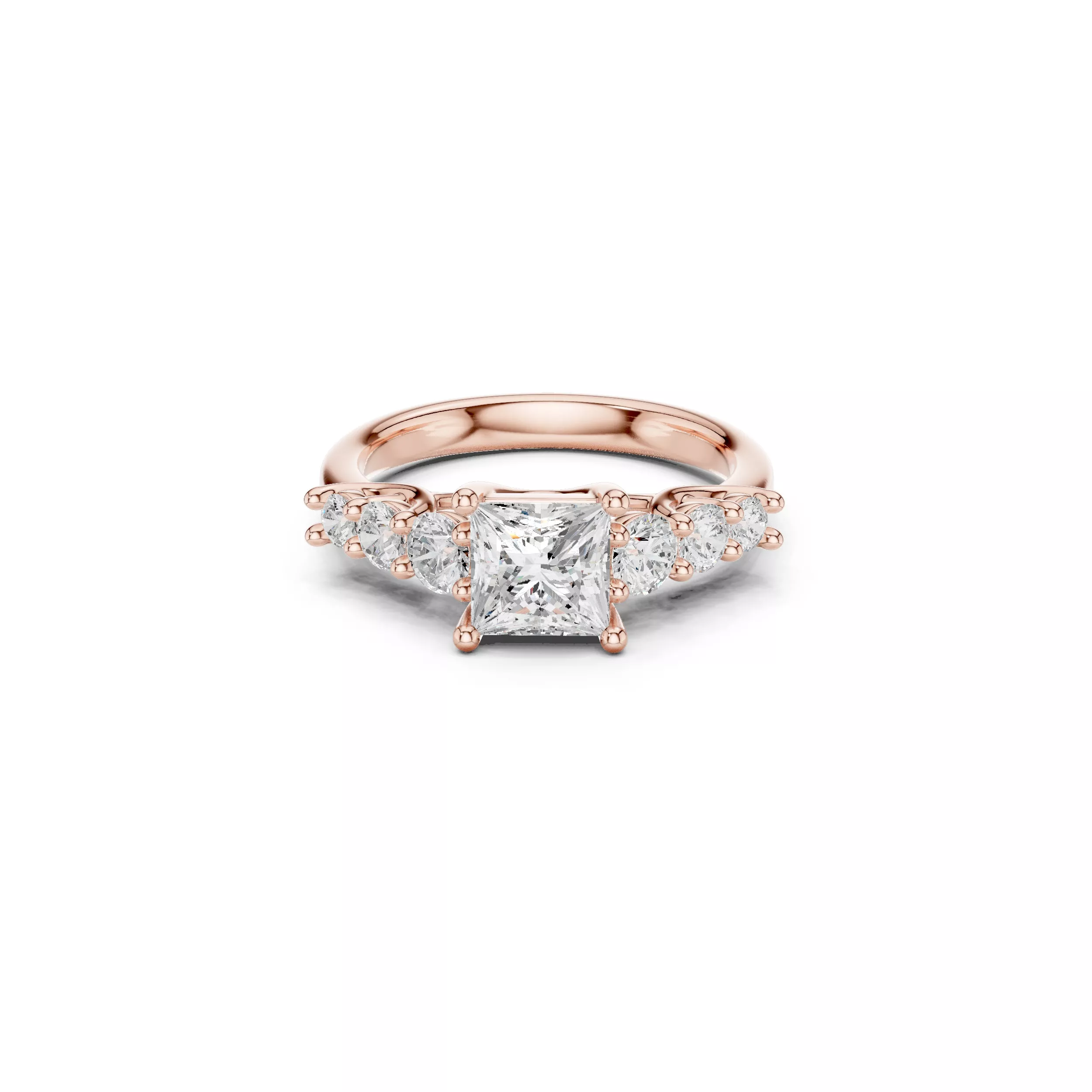 Buy Diamond Ring CAD Engagement Wedding Jewelry STL 3DM R3688 3D print model