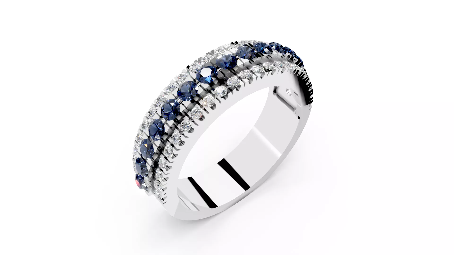 Luxury woman Diamond Gold Ring jr00462 3D print model