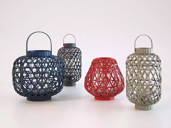 Savana lanterns 3D model