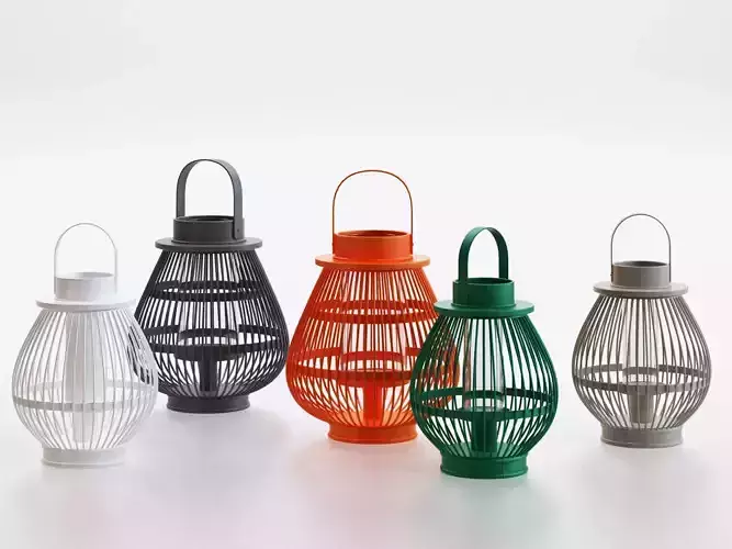 Lumpur lanterns 3D model