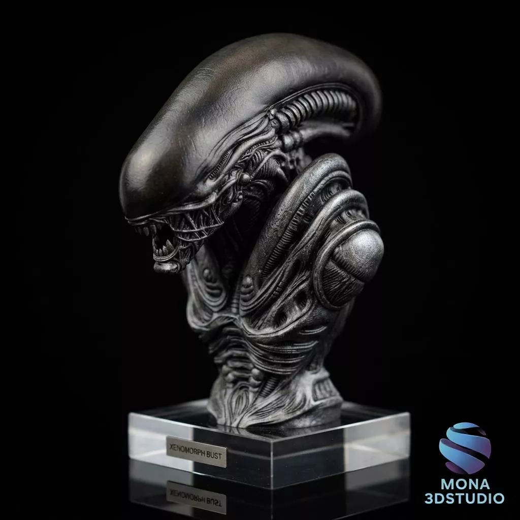 Xenomorph Alien Bust - 3D Printable STL 3D print model
