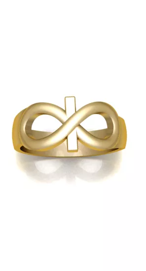 Infinity Knot Ring 3D Model 3D print model