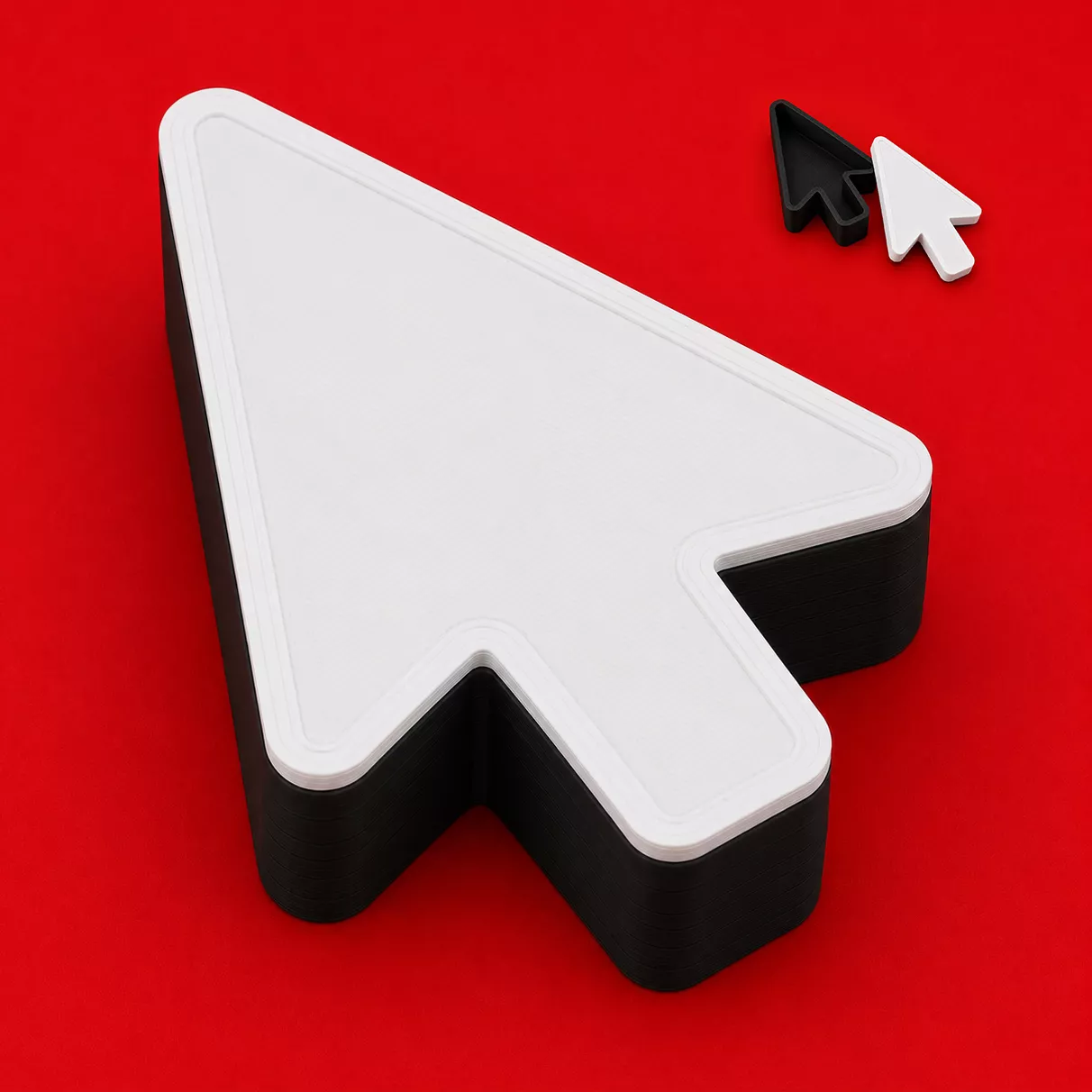 Computer Mouse Cursor Storage Box Container Geek 3D print model