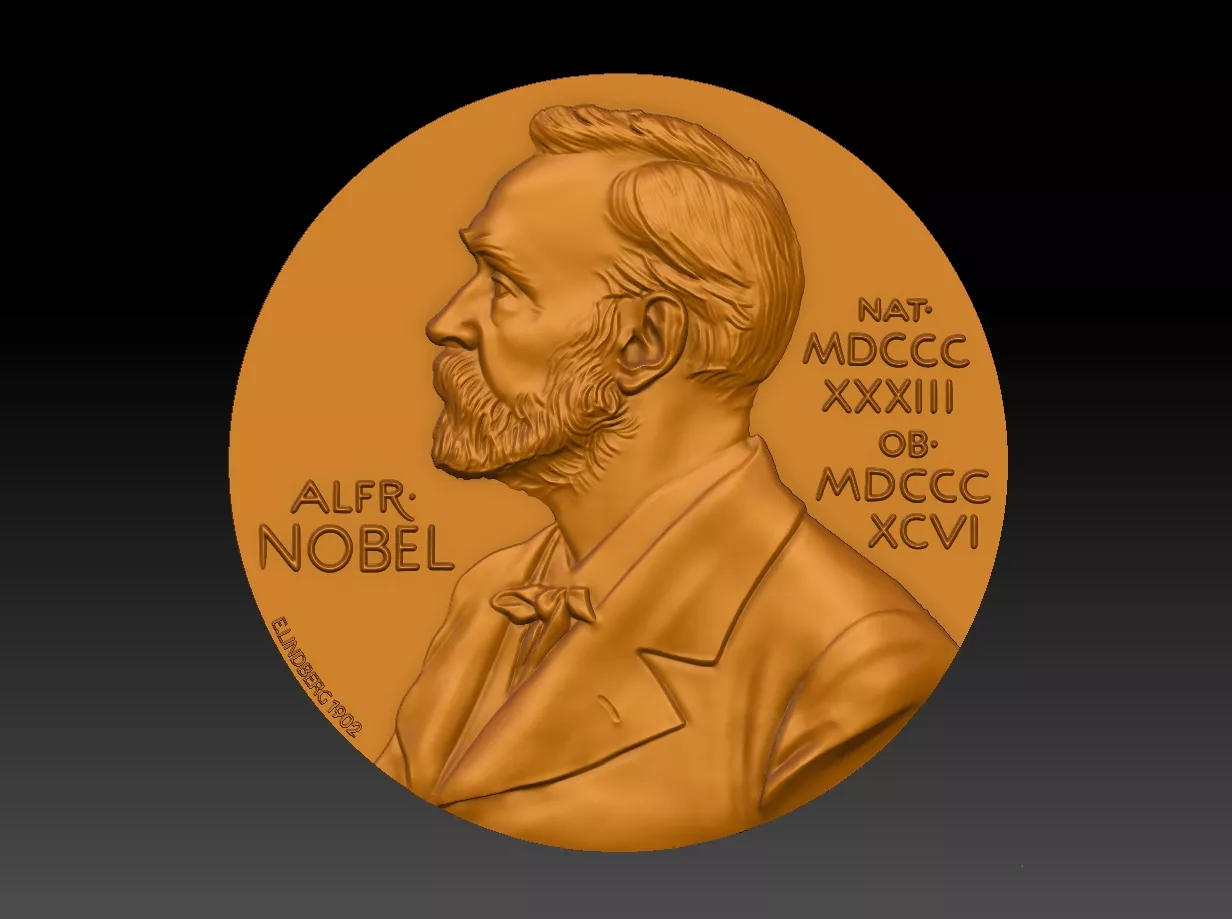 Nobel Prize medal 3D print model