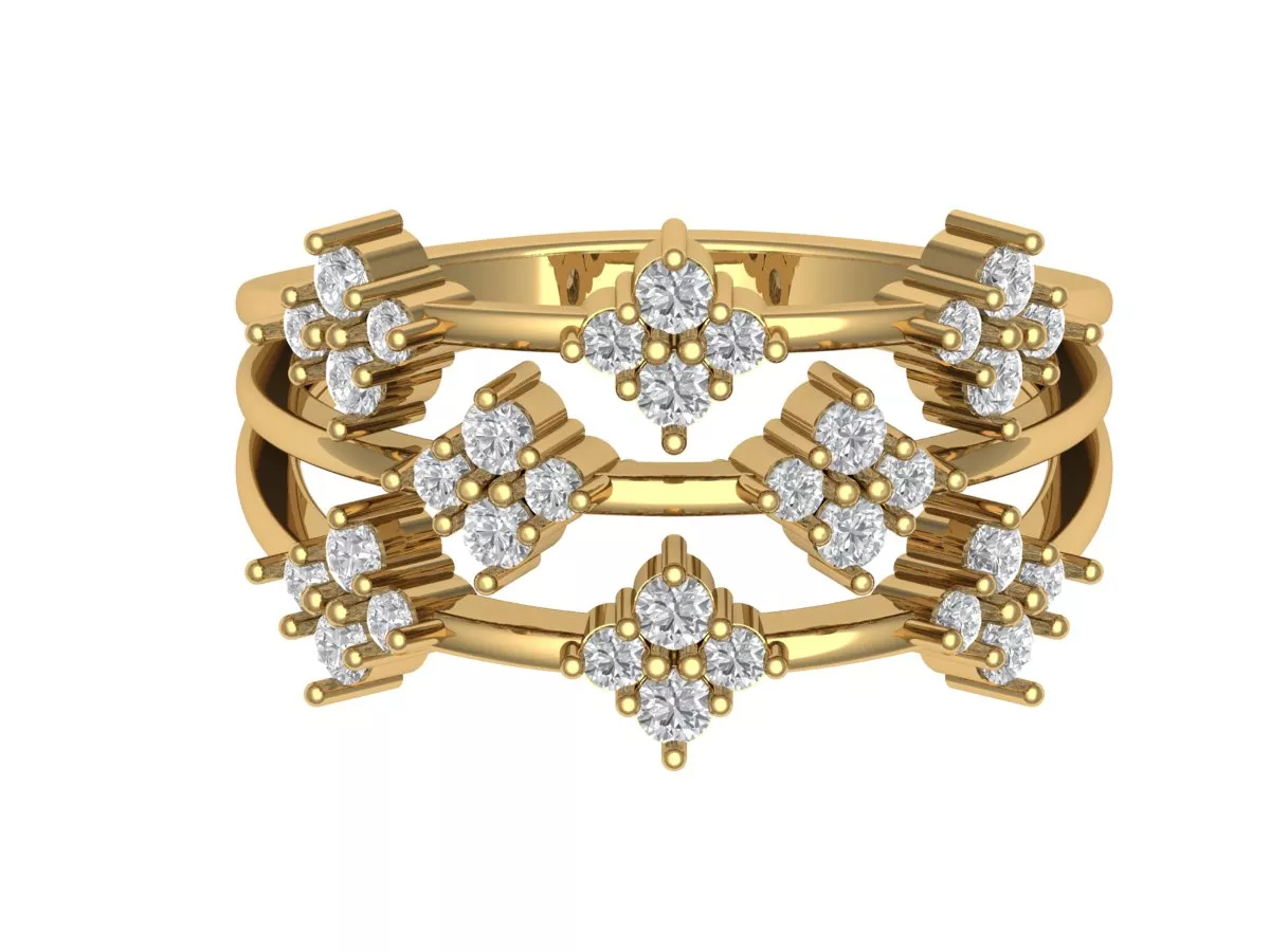 Round Diamond Band Free 3D print model