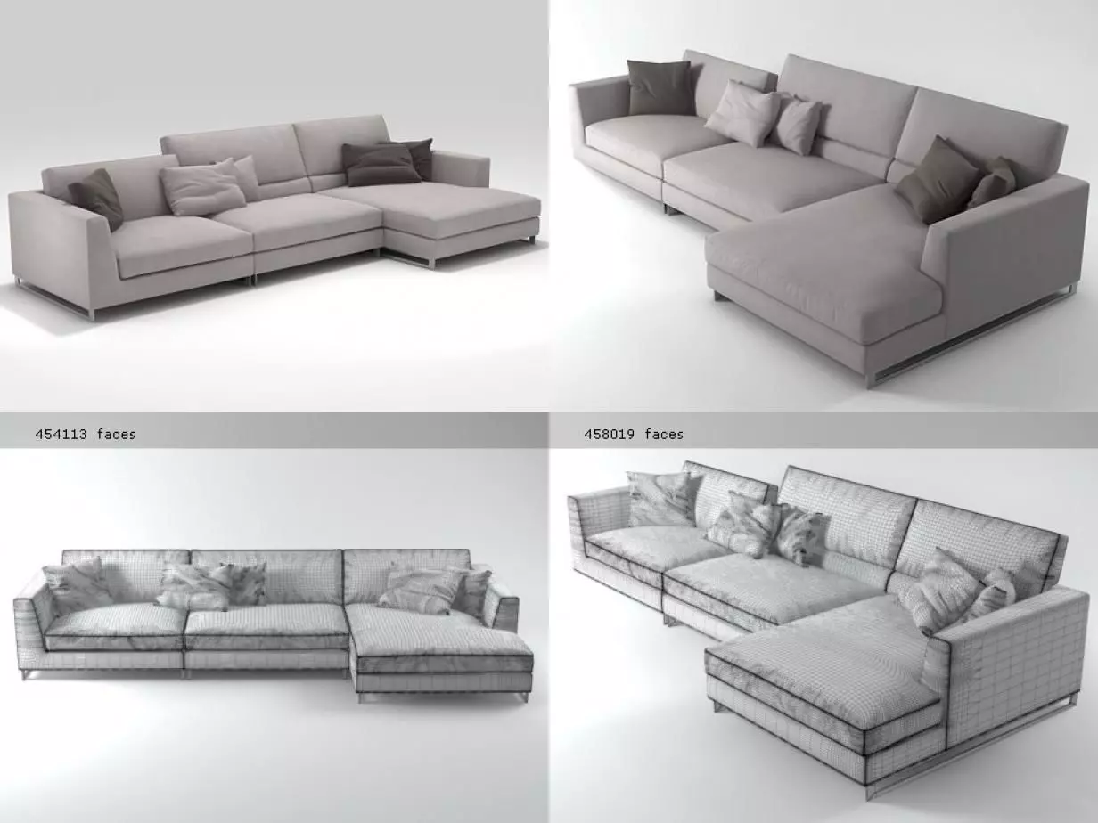 Davis Free set01 3D model_1