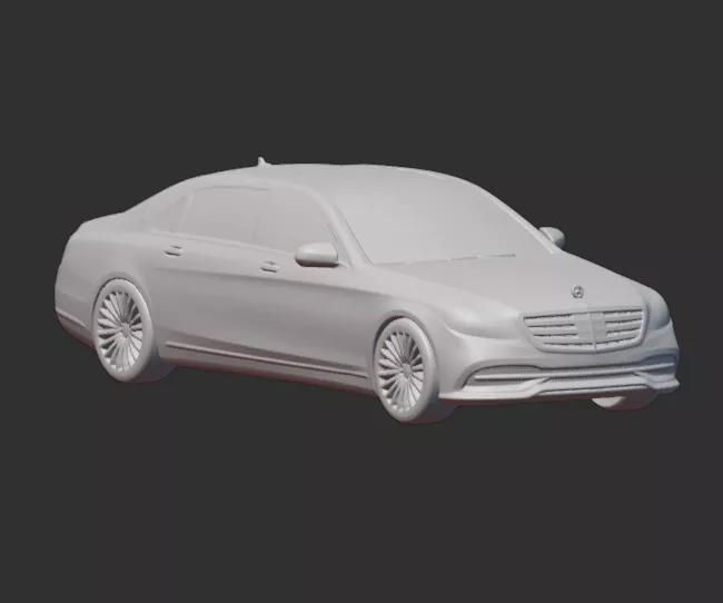 Mercedes Maybach S650 2018 - 3D Printable STL Model 3D print model