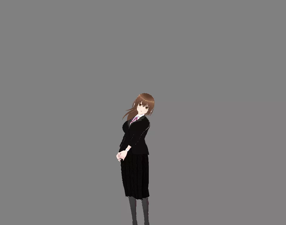 Kaori Endo Anime Female Character 3D Model VRM Blend 3D model