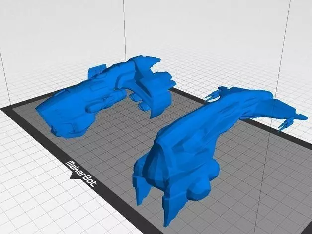 Eve Online - Gallente Carrier Drones Free 3D print model_0