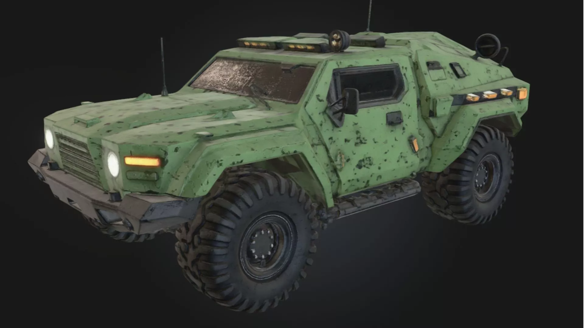 Armored Behemoth Car 3D Model 3D model