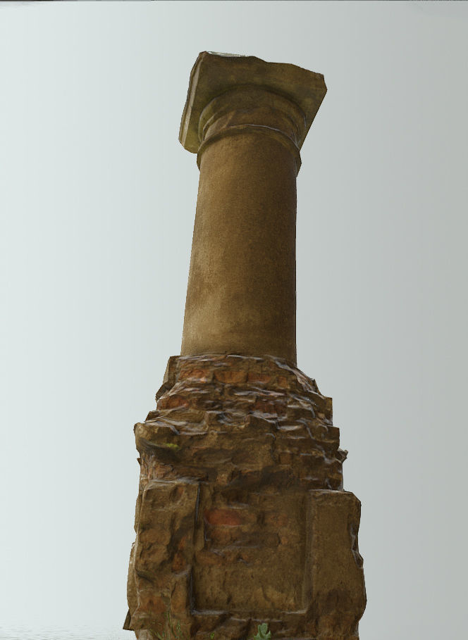 6x Grave crypt and crosses - cemetery colection Low-poly 3D model_10