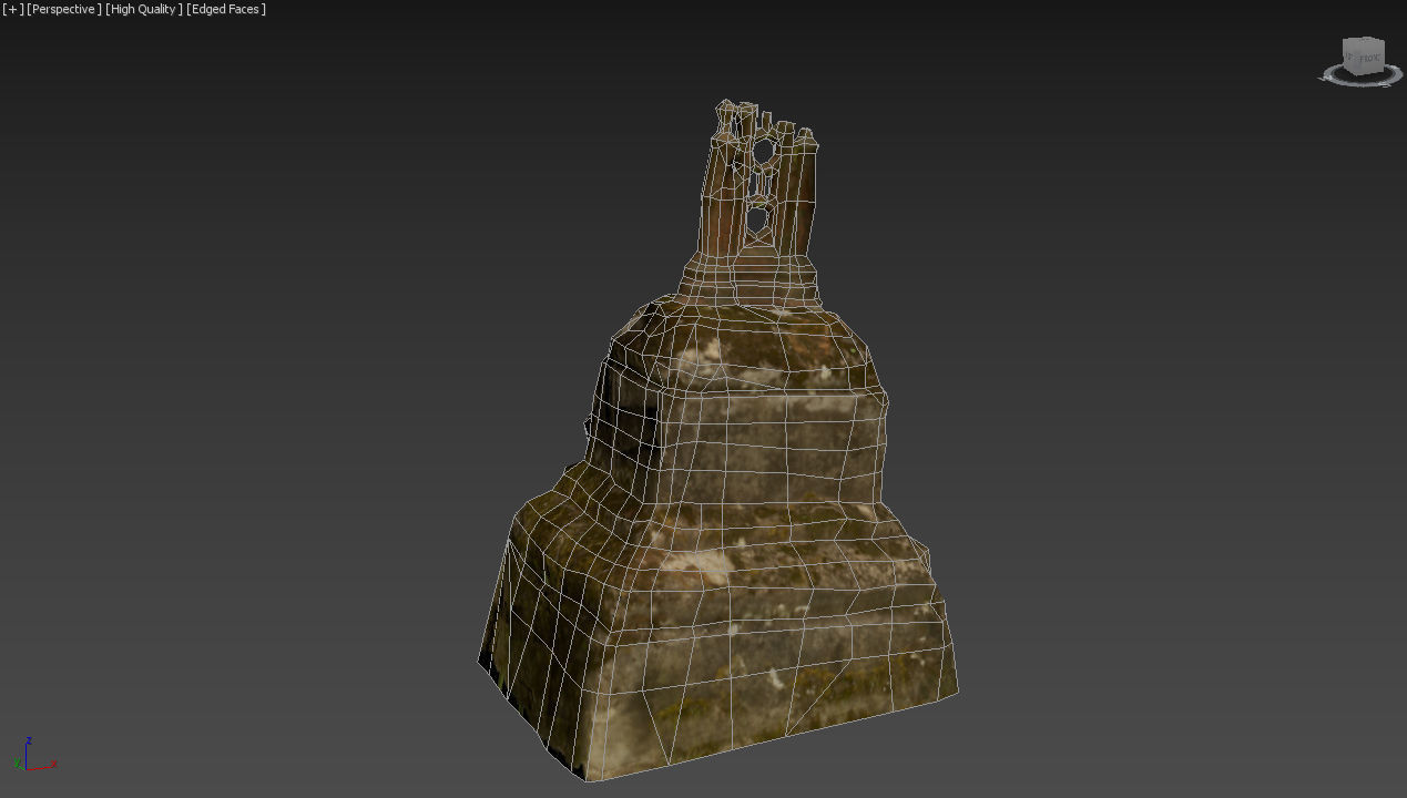 6x Grave crypt and crosses - cemetery colection Low-poly 3D model_56