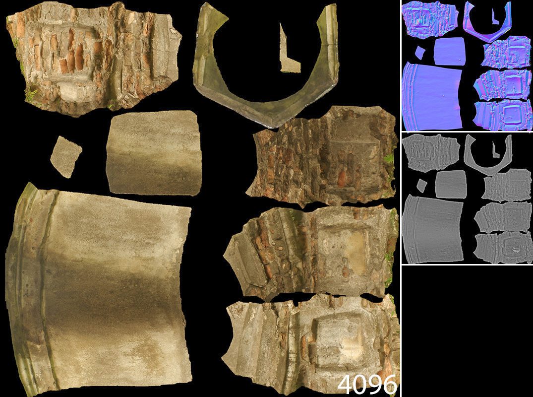 6x Grave crypt and crosses - cemetery colection Low-poly 3D model_60