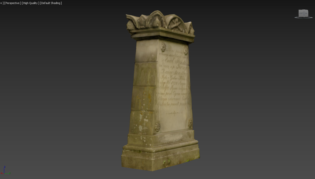 6x Grave crypt and crosses - cemetery colection Low-poly 3D model_33