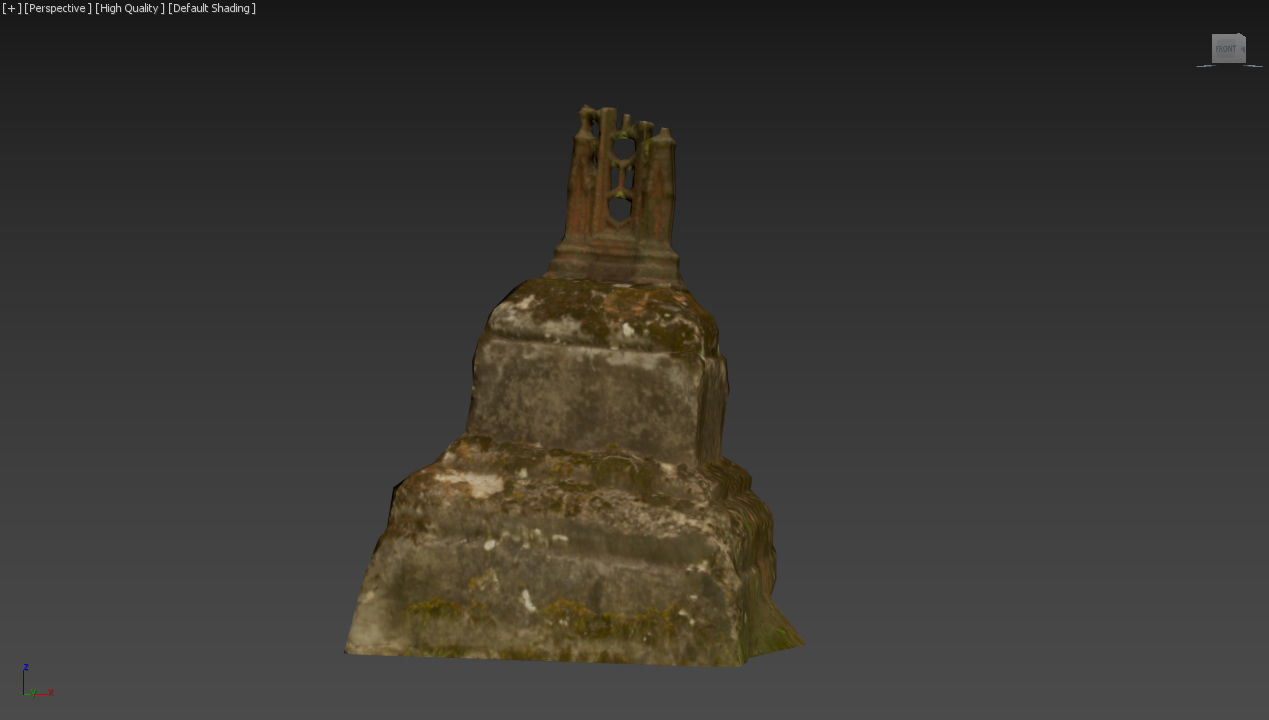 6x Grave crypt and crosses - cemetery colection Low-poly 3D model_52